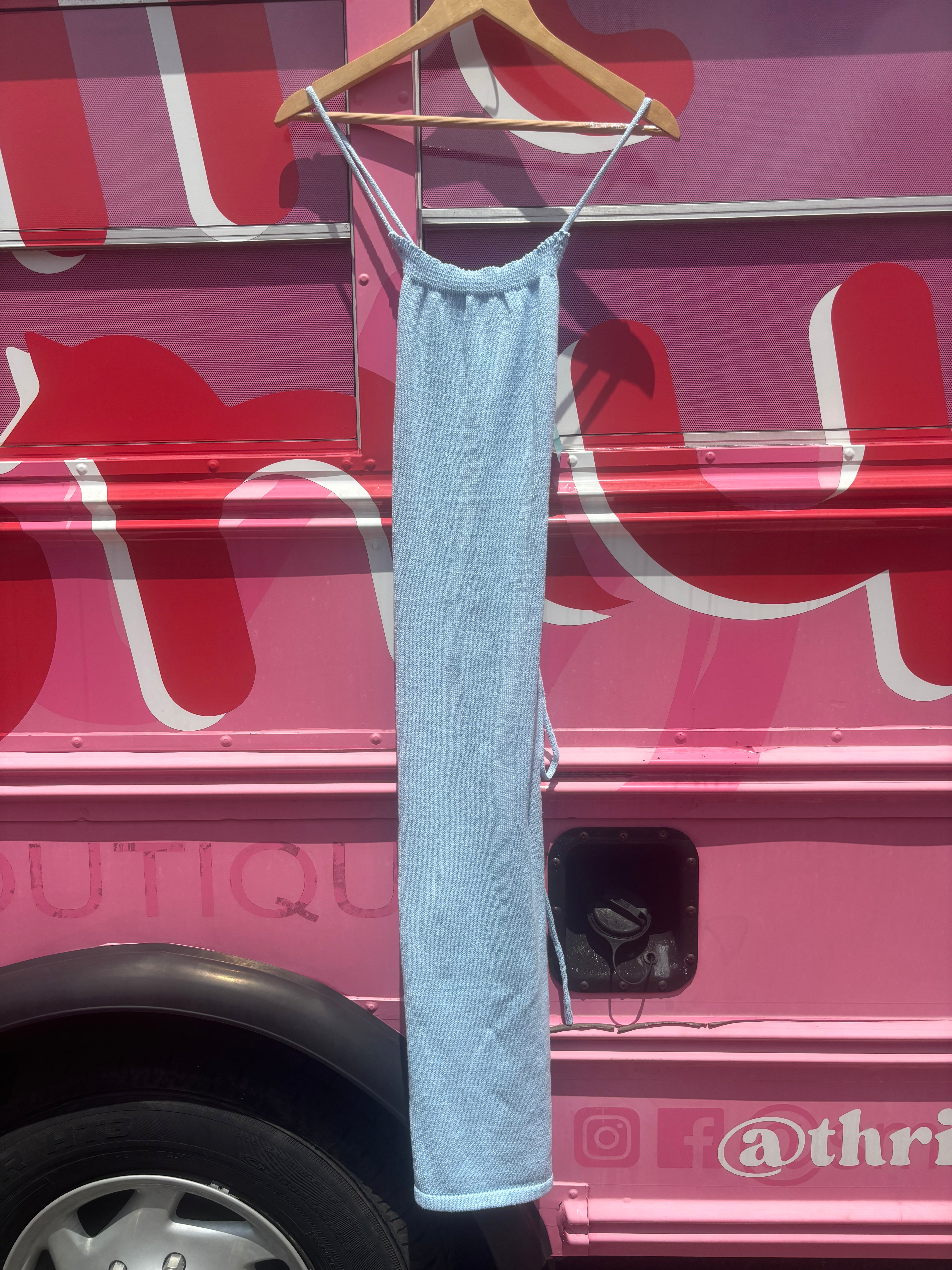 Light blue  Sweater maxi dress, Xl