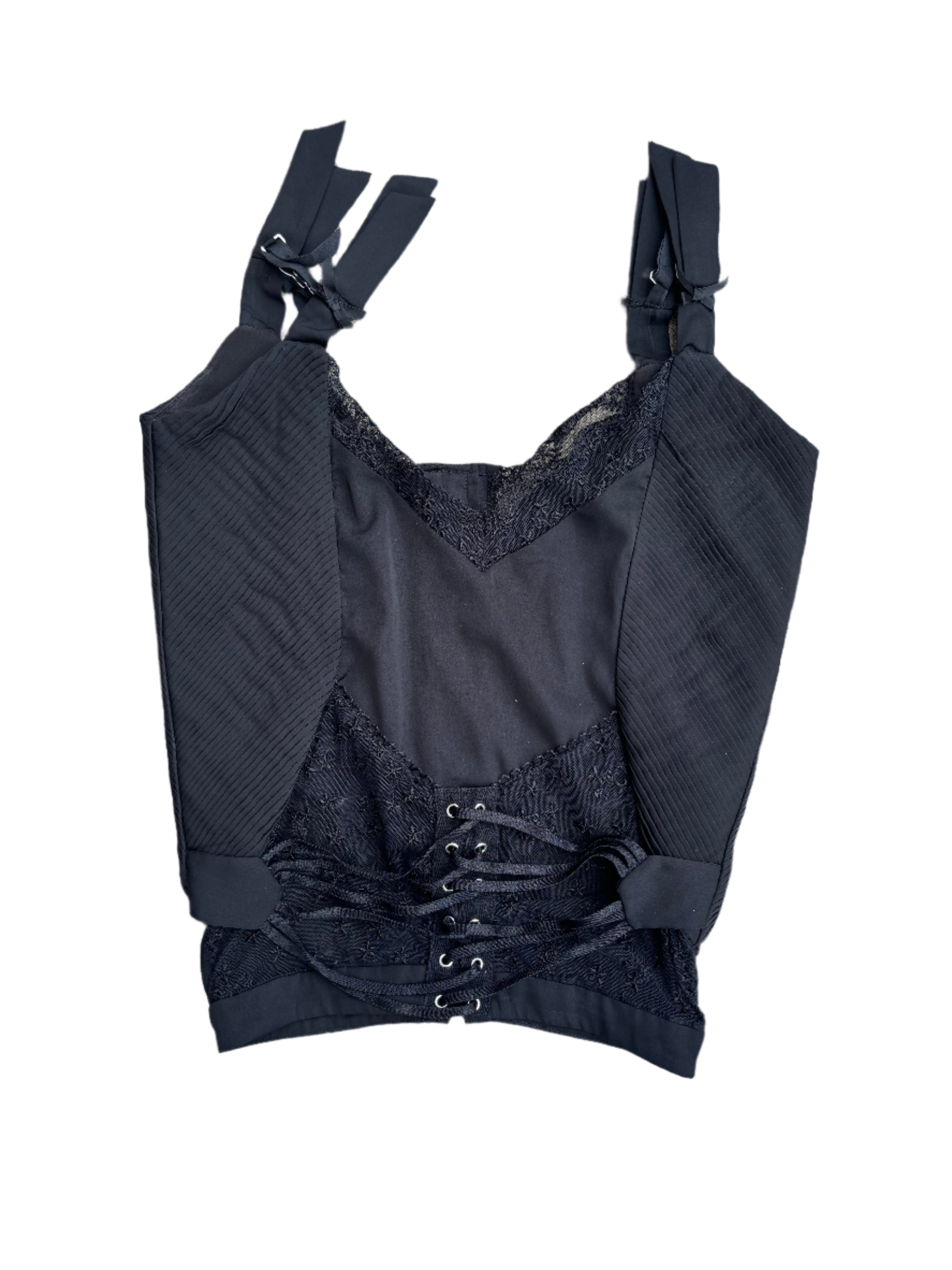 Black For love and lemons Mesh lace up skirt, Xxs