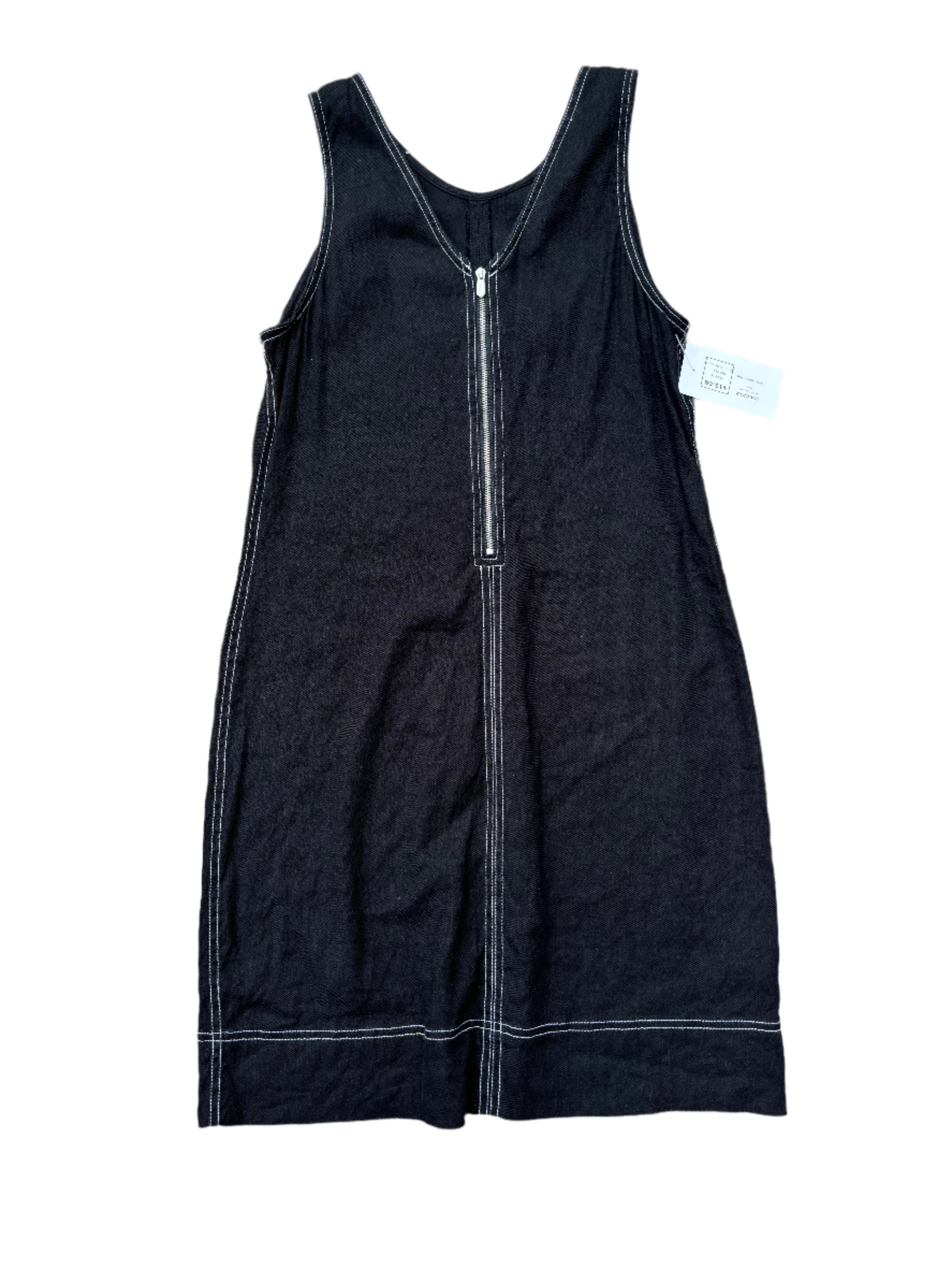 black tommy bahaman tank zipper dress, s
