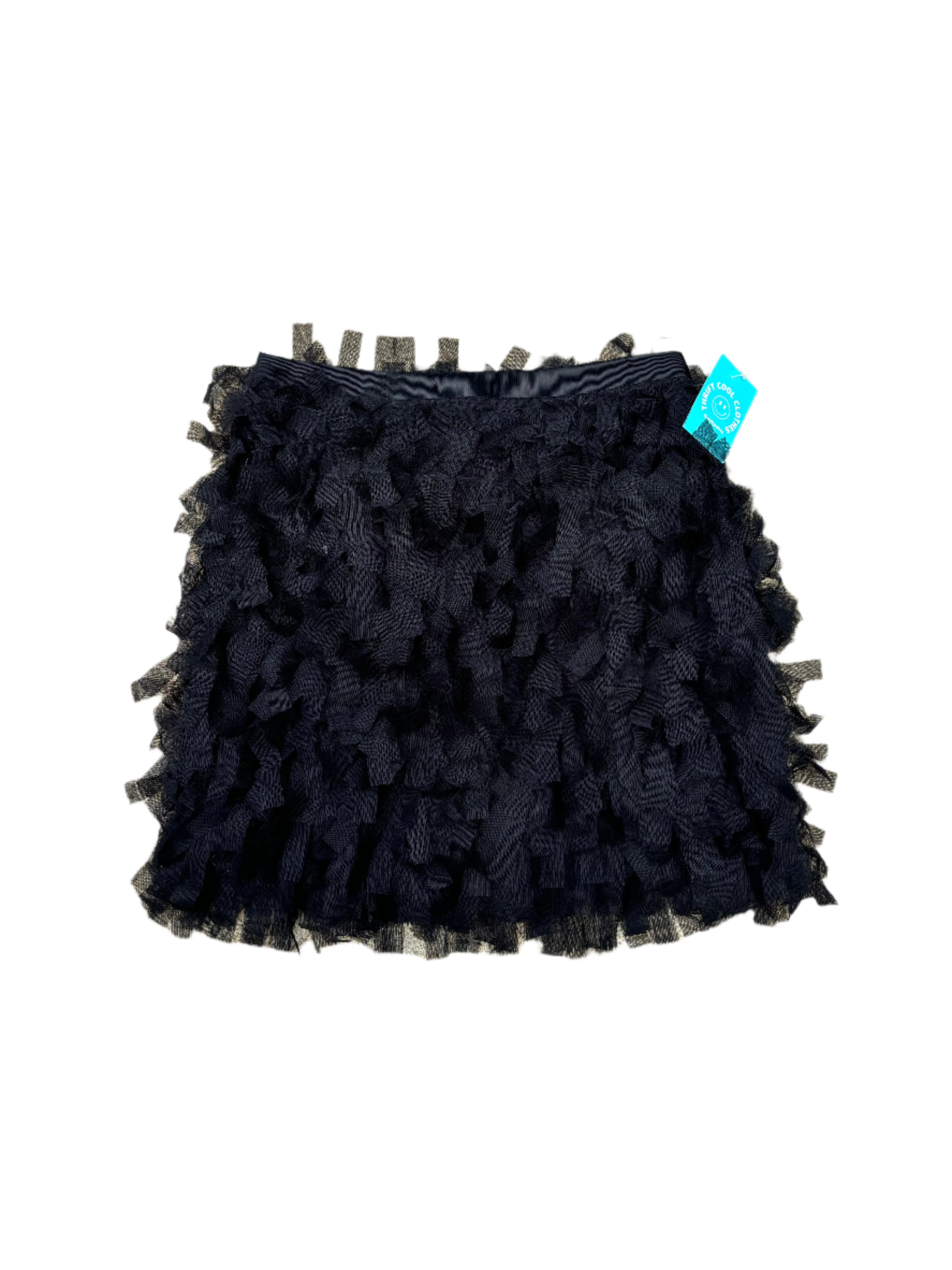 black loft tulle mini skirt, 2