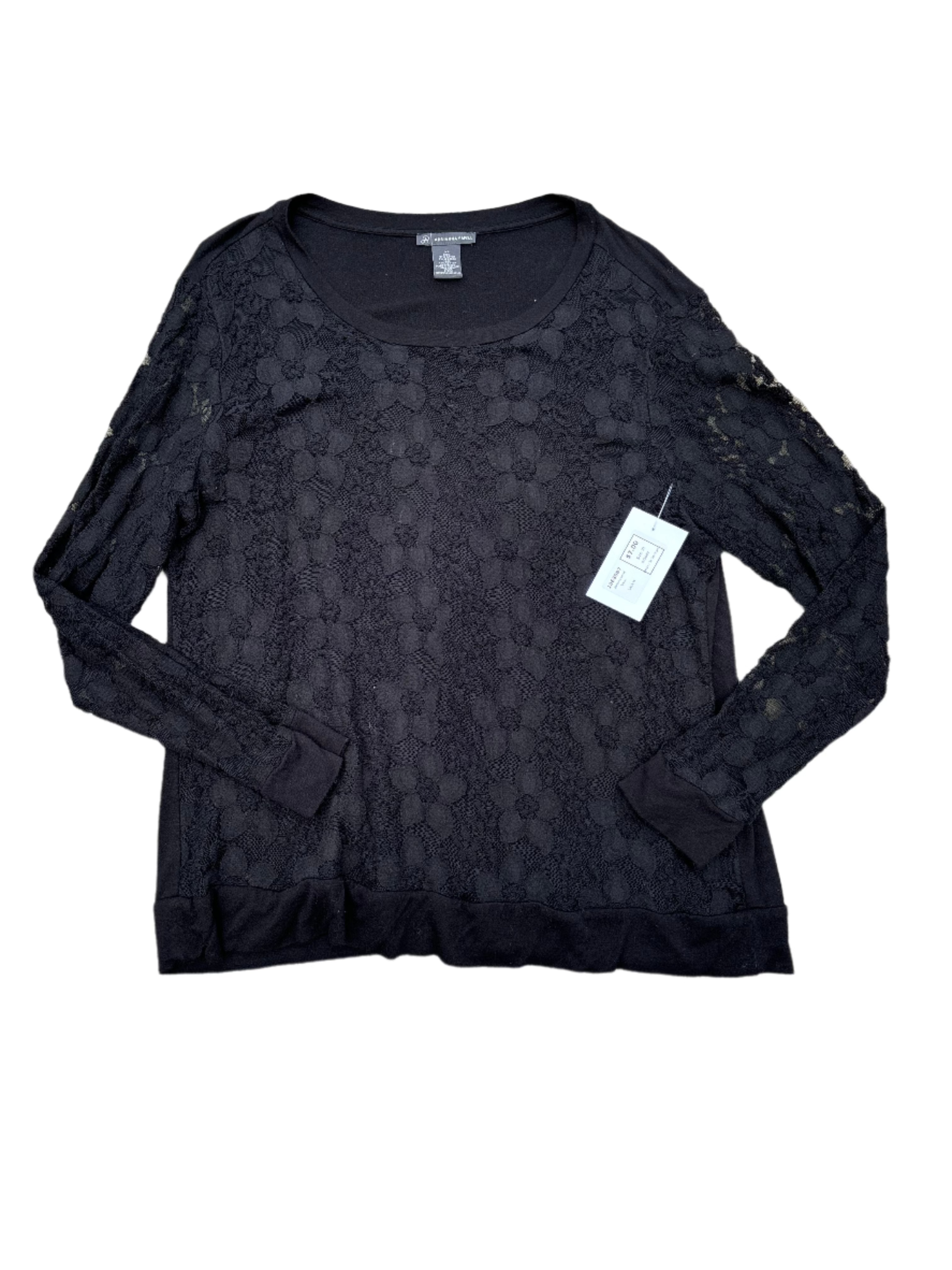 Black Adrianna oapell Lace ls, Xl