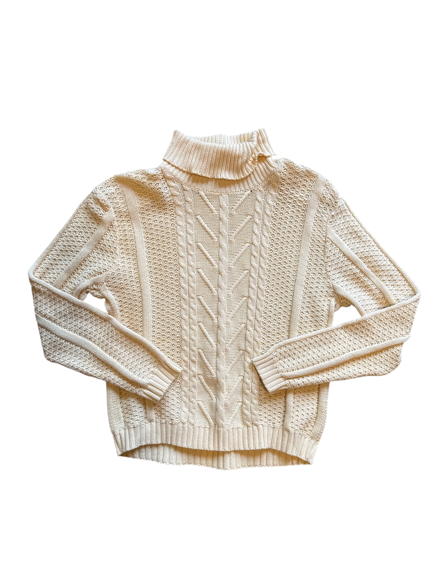 yellow Wainscott turtleneck sweater, s