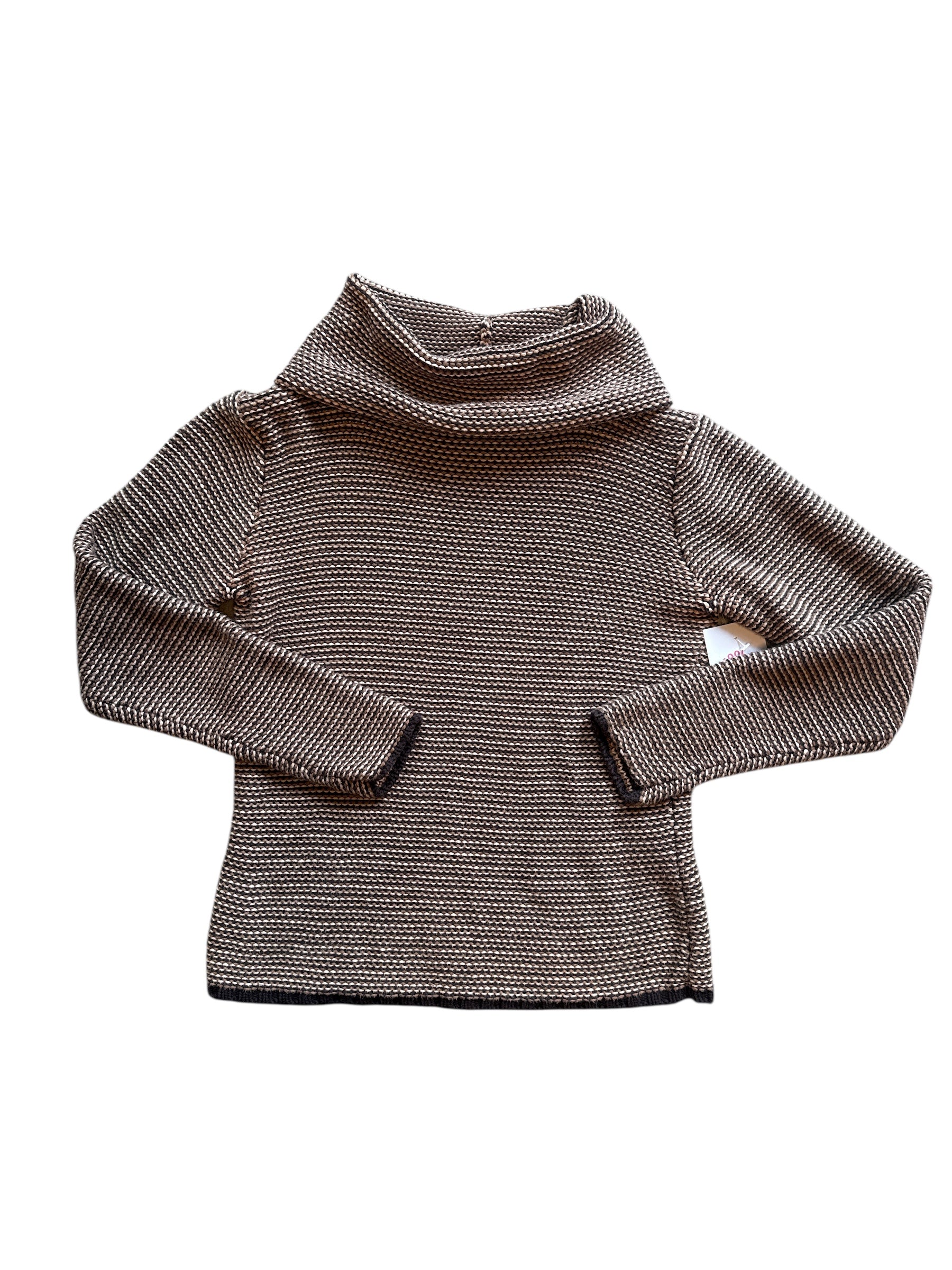 brown talbots textured ls turtle neck, P