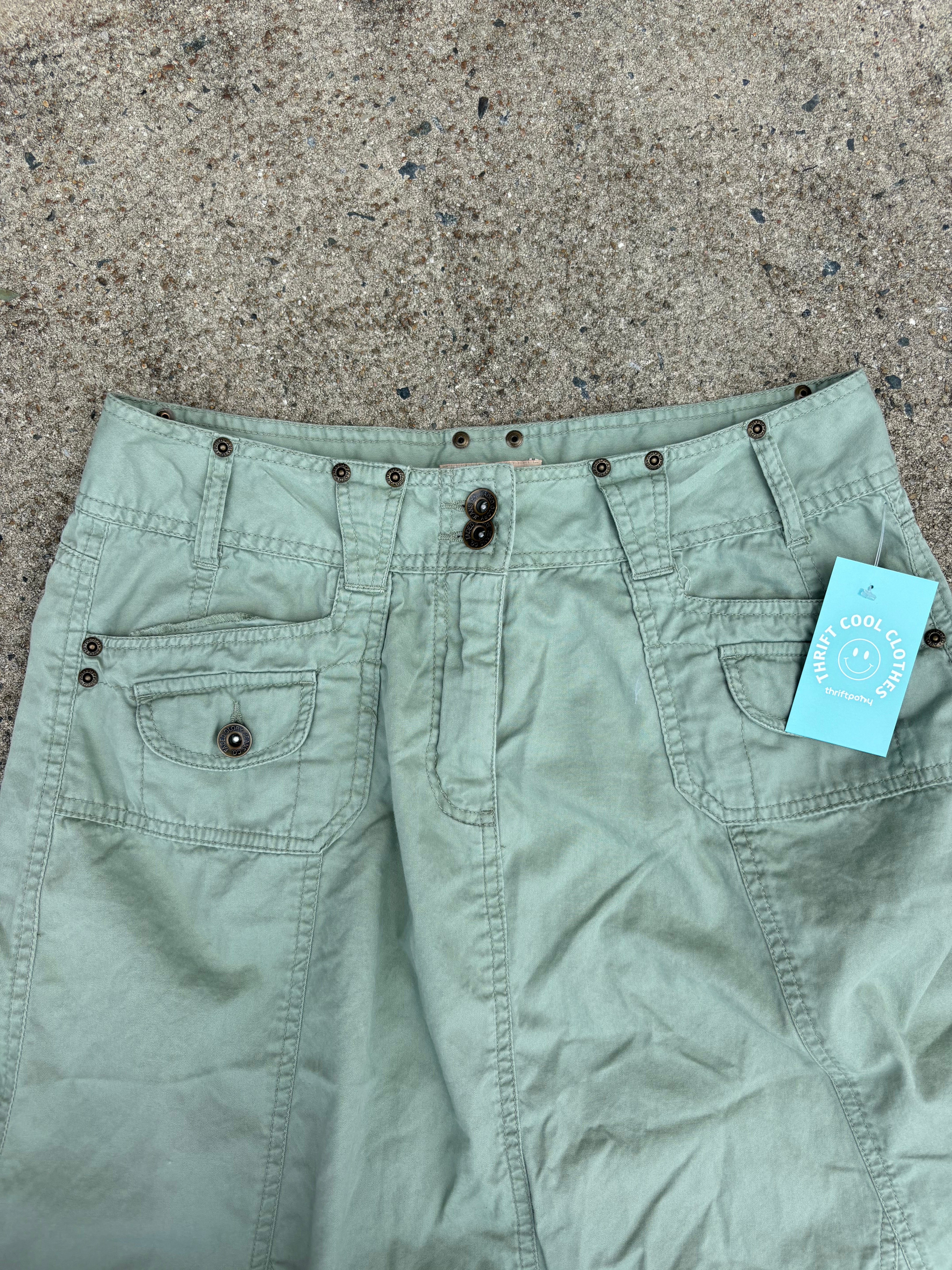 green faded glory cargo skirt, 10