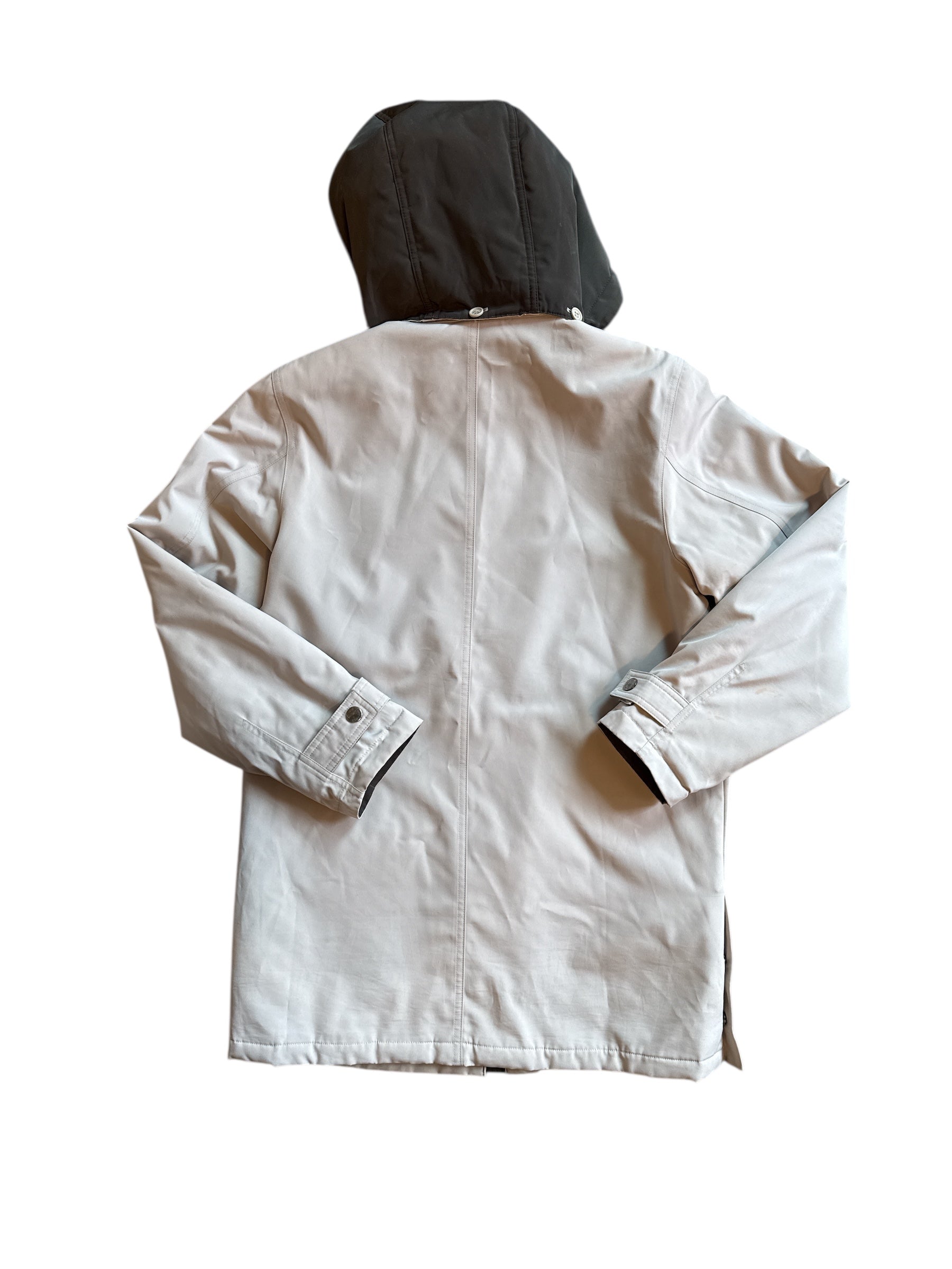 tan Liz Claiborne lined overcoat, small