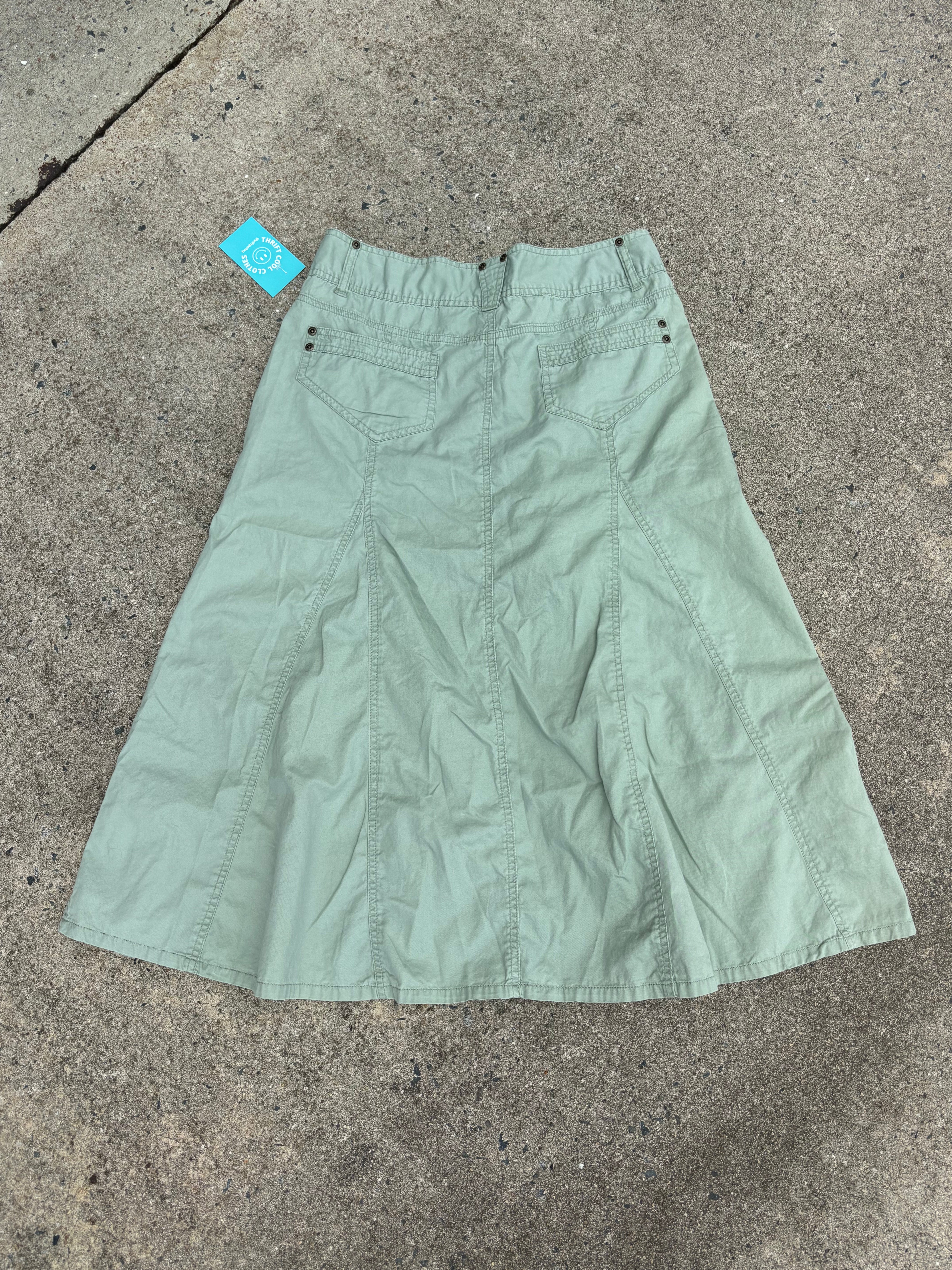 green faded glory cargo skirt, 10