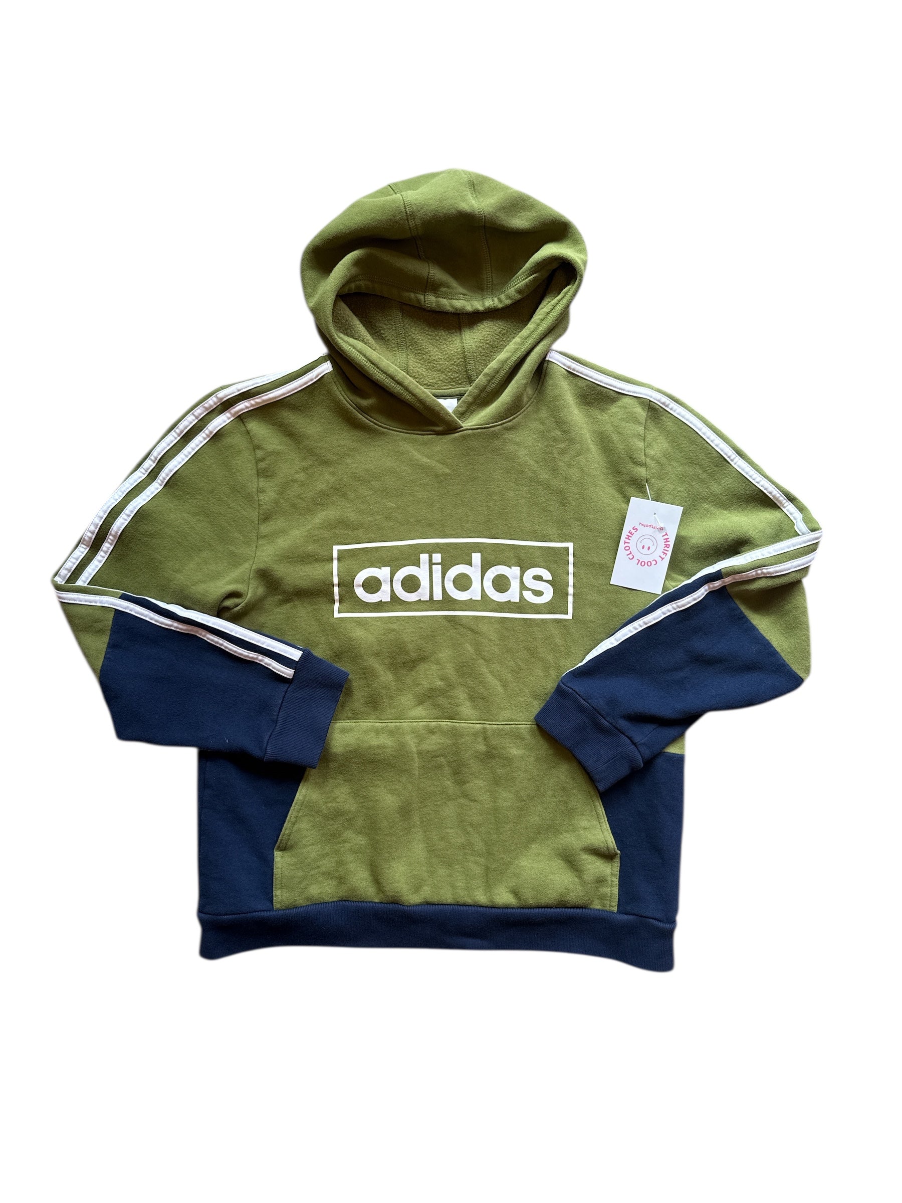 Green blue Adidas Branded hoodie, Xl