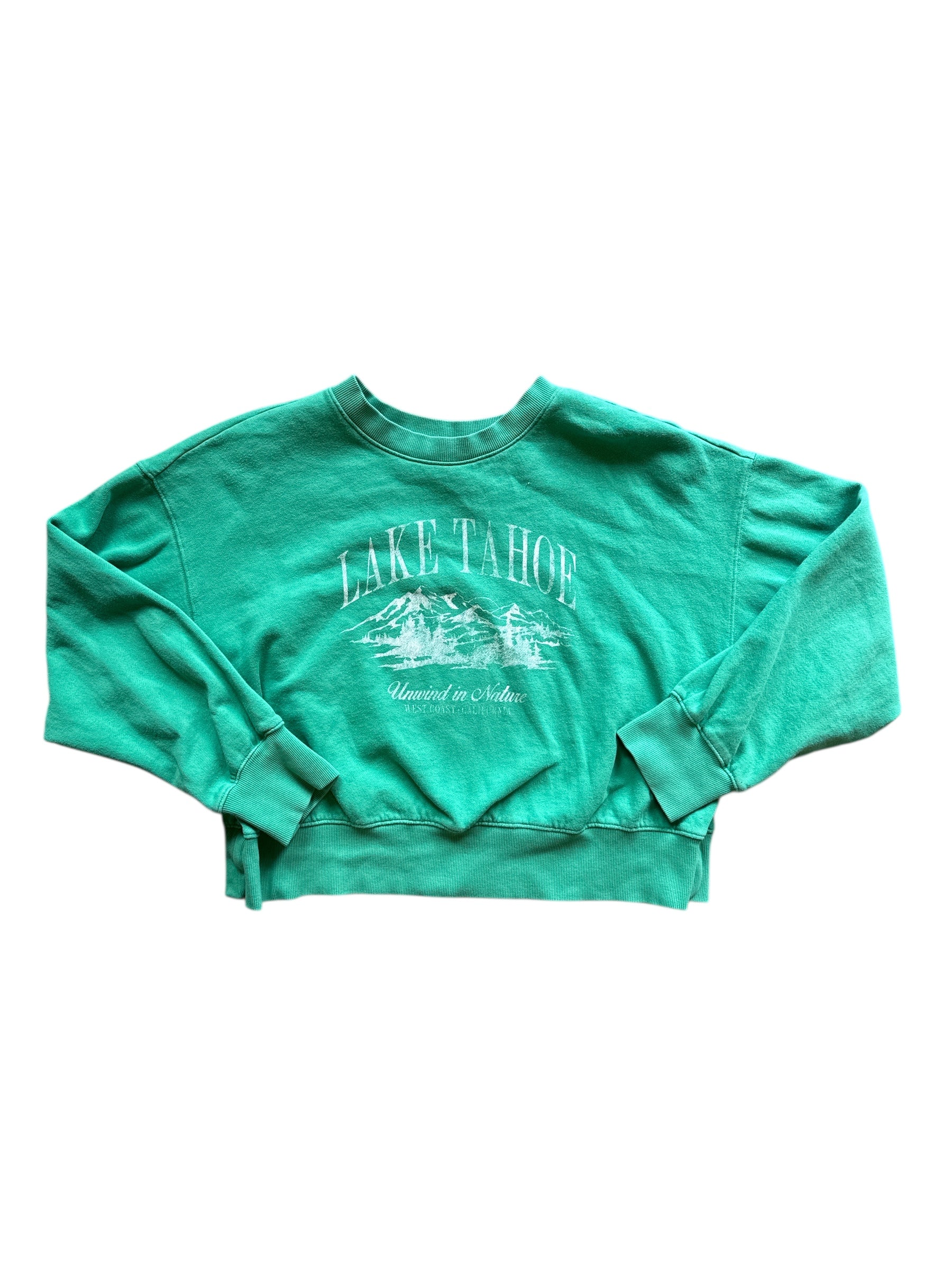 green old navy lake tahoe crew, L