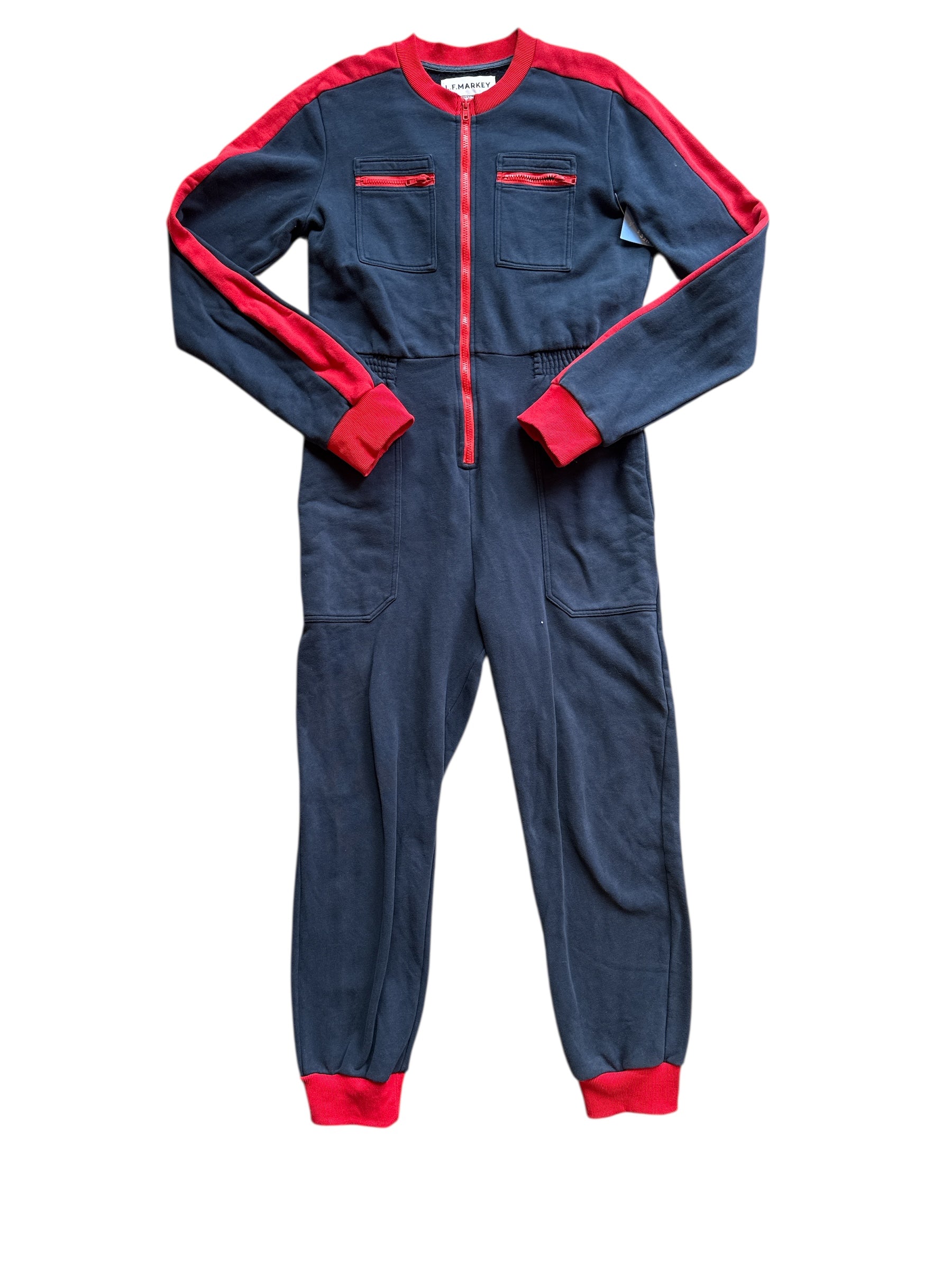 navy red lf markey sweat jumpsuit, 12