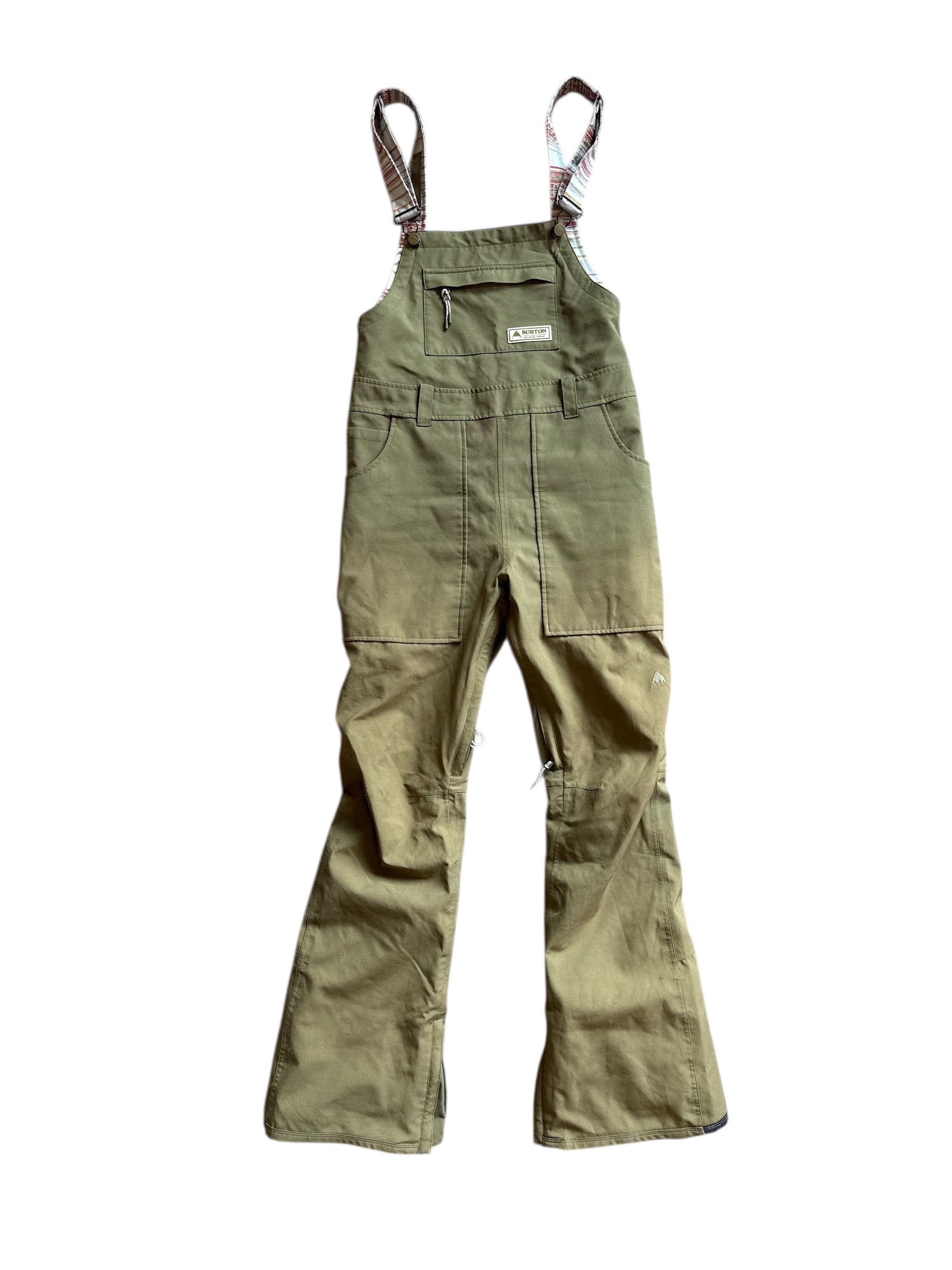 Green Burton Green ski bibs, S