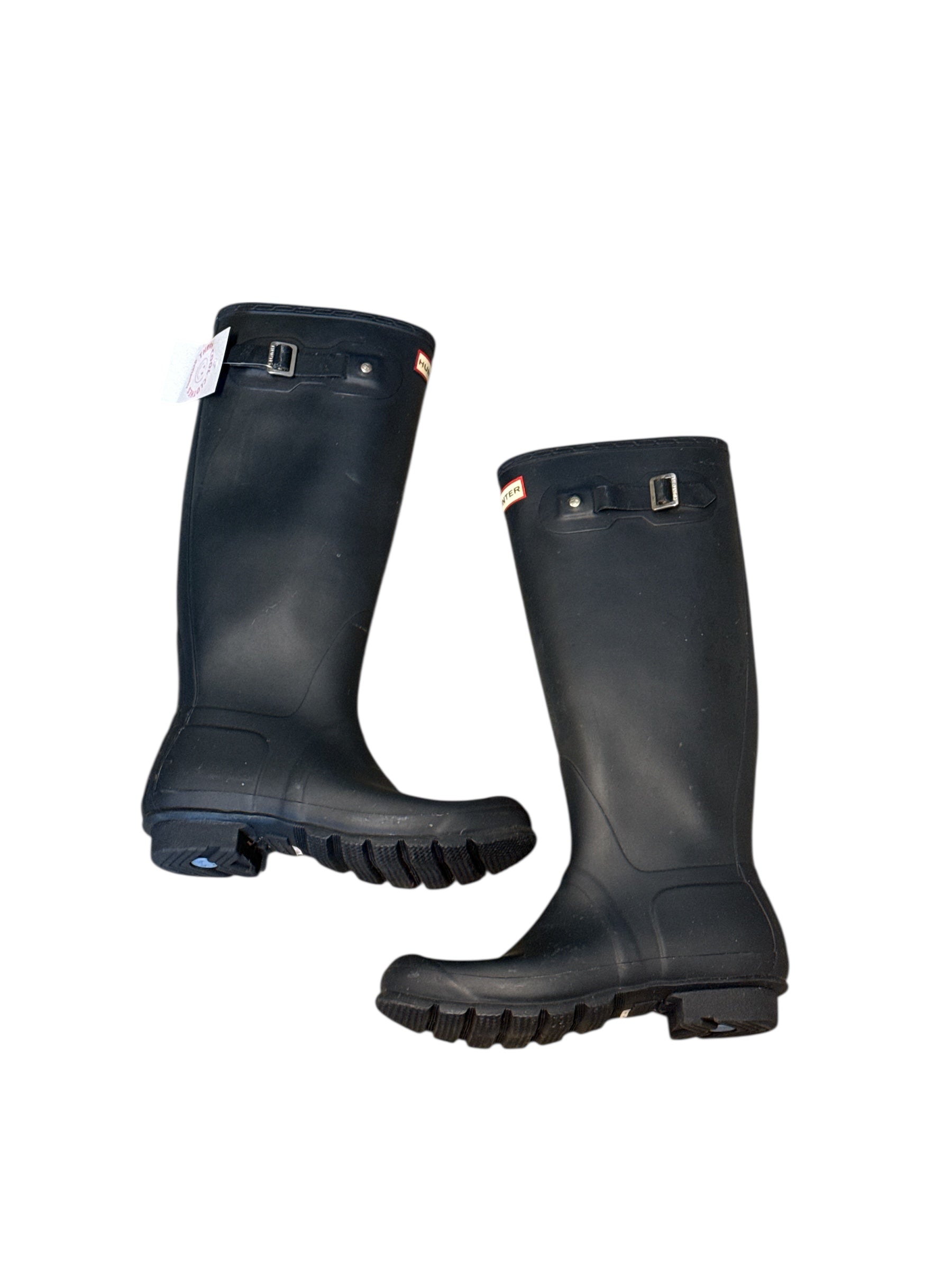 black hunter rain boots, 9