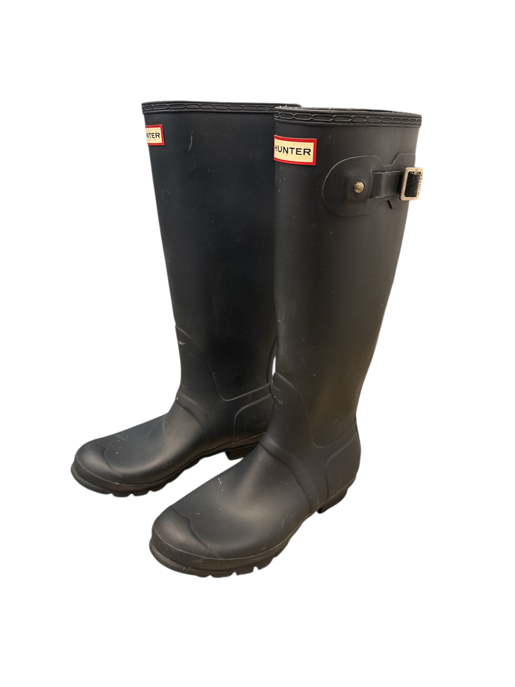 black hunter rain boots, 9