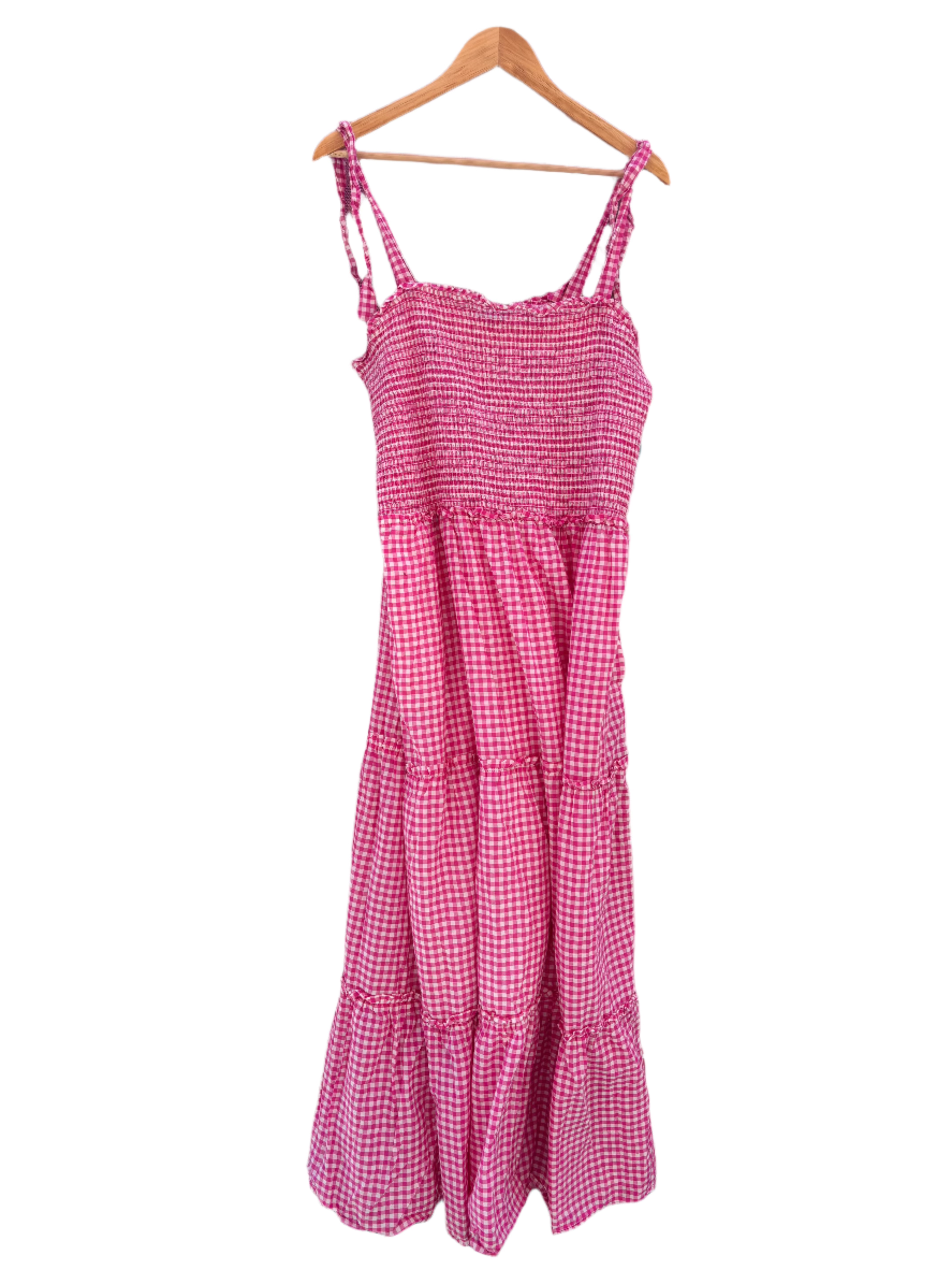 pink draper james gingham dress, xxl