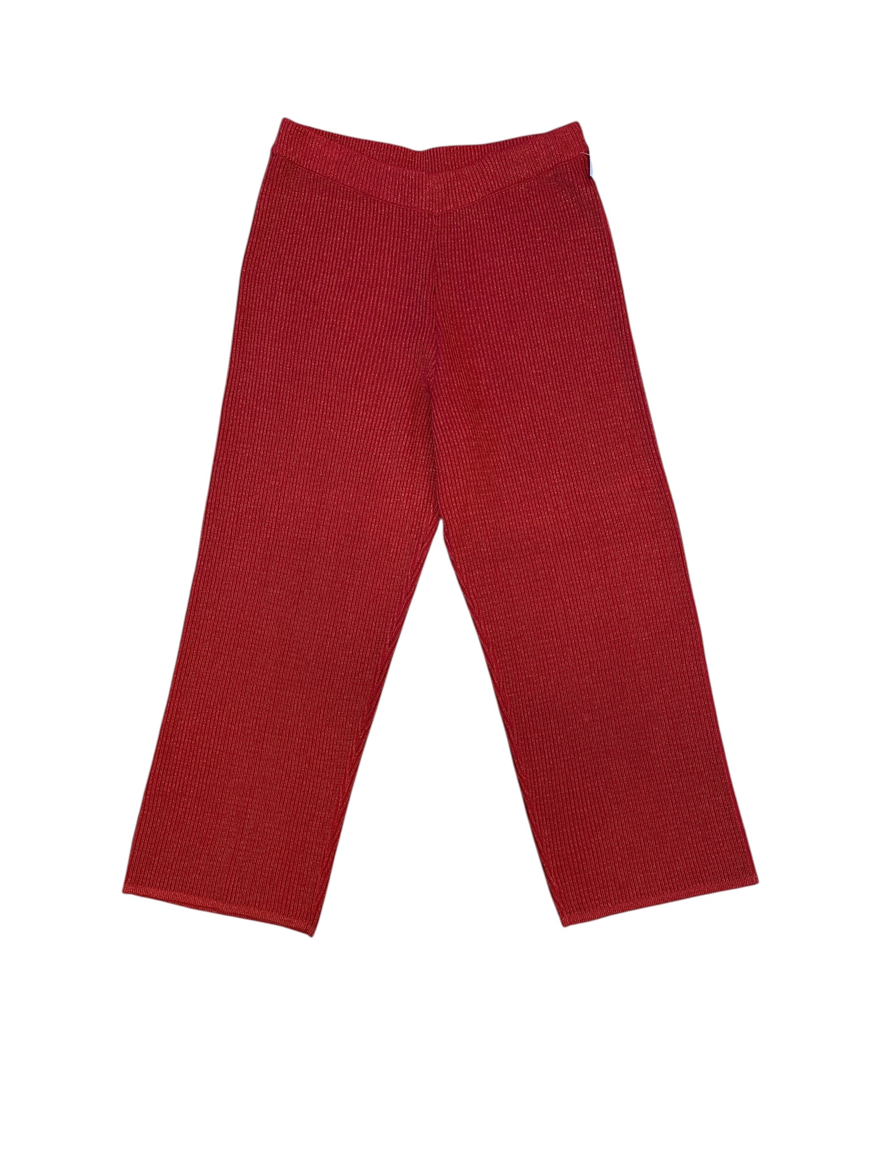 red ashro sparkly knit pants, 1x