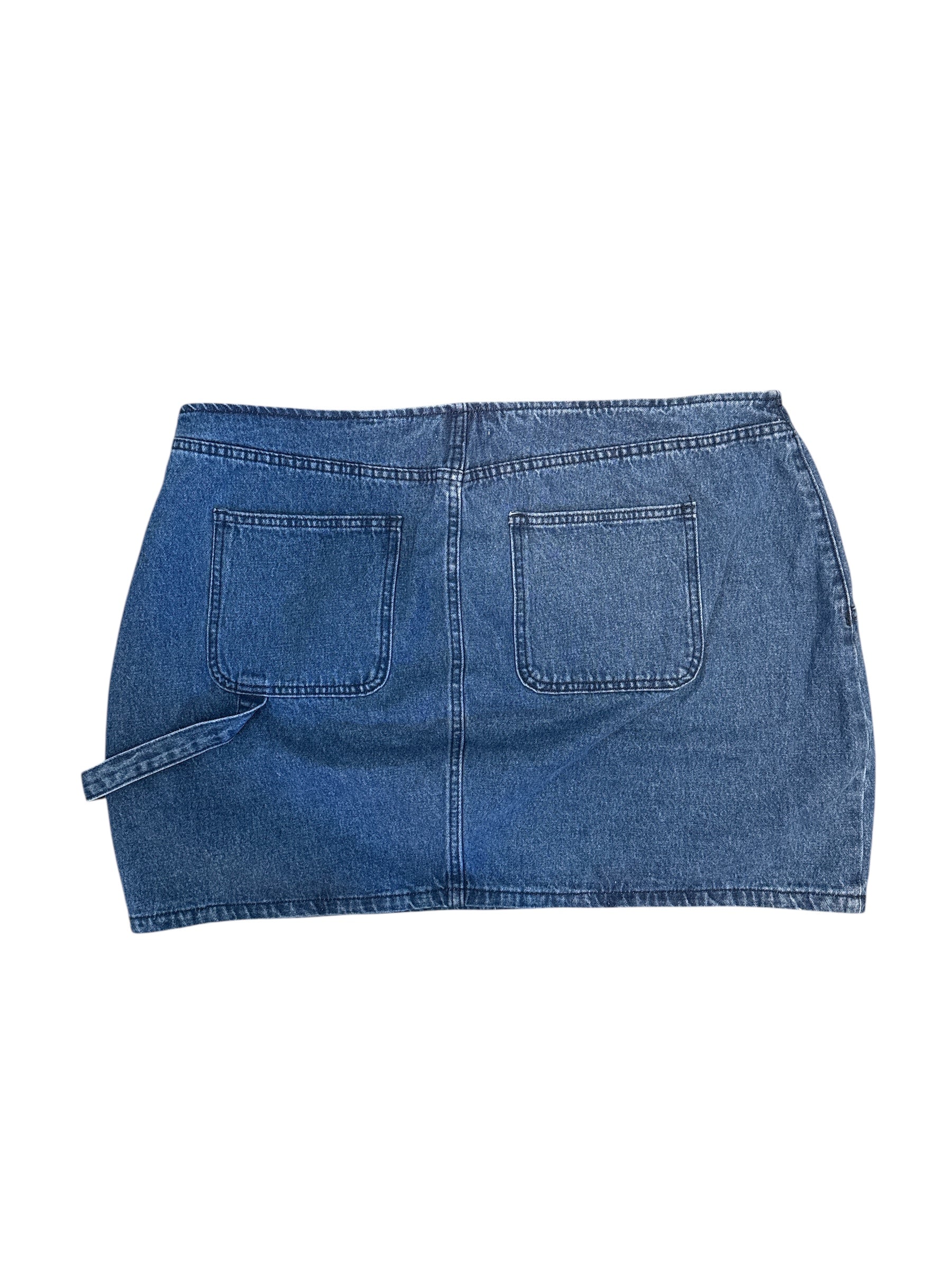 Blue Fashion nova Denim mini skirt, 2x