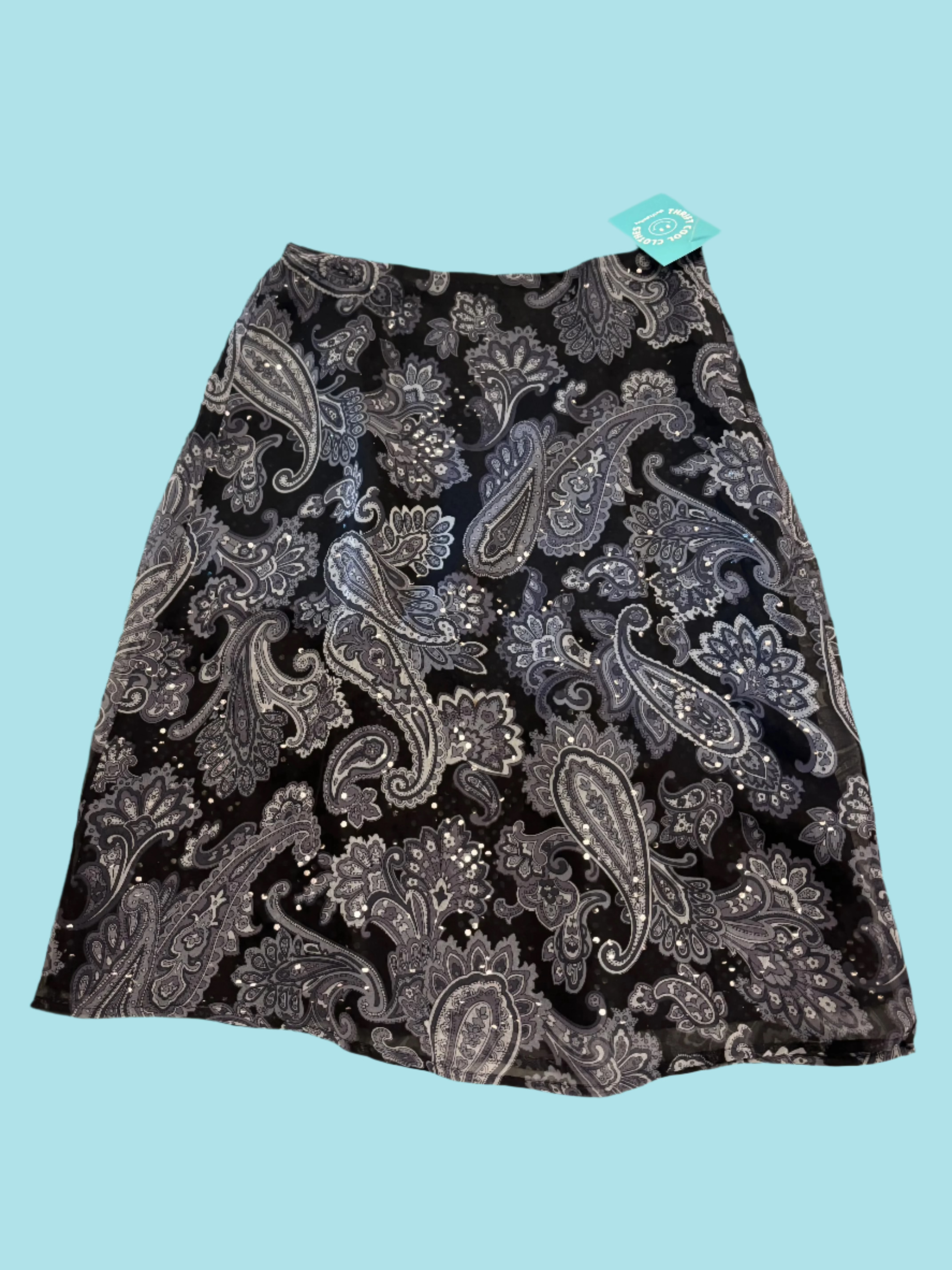 black villager sparkly paisley skirt, 4