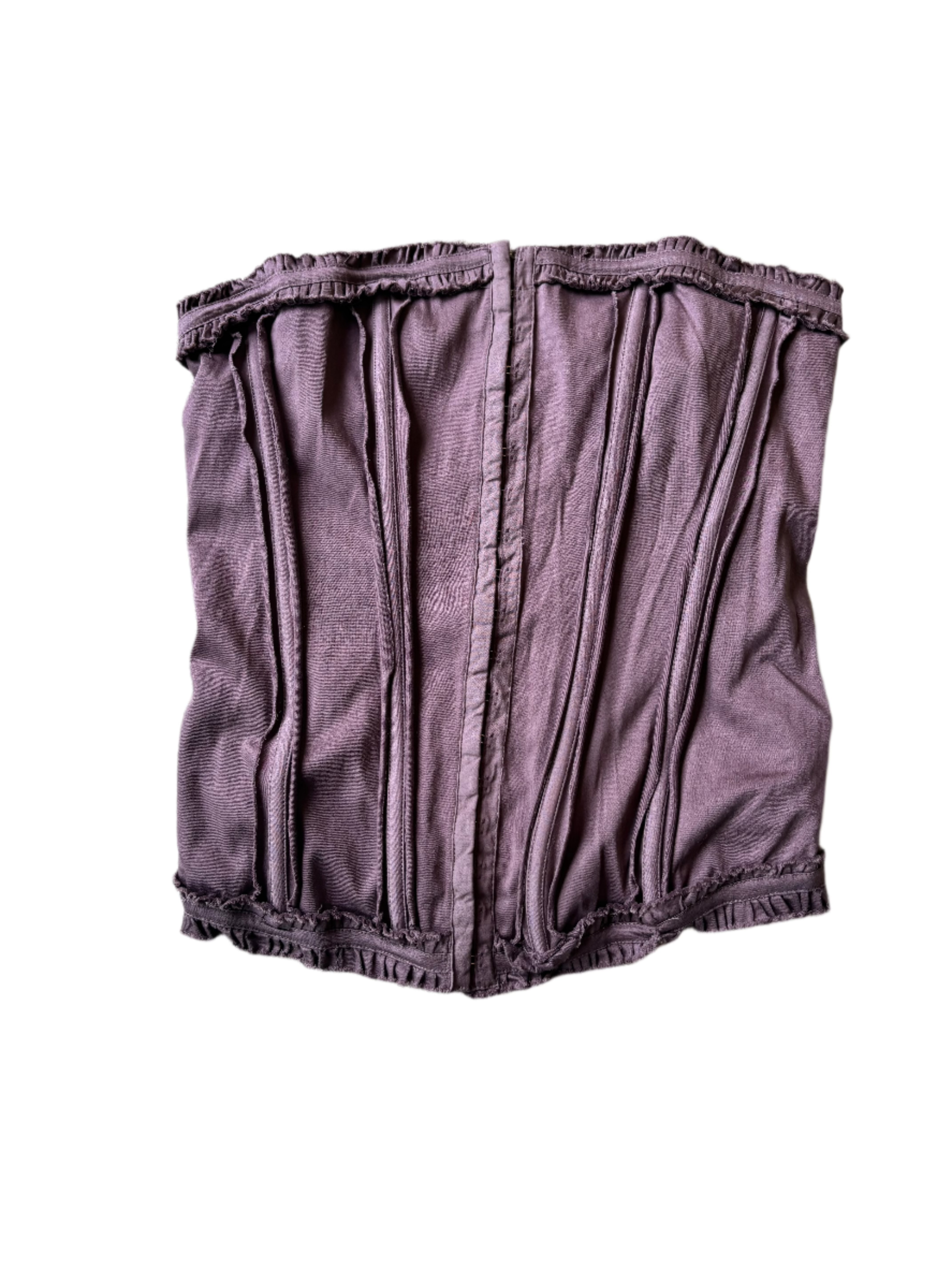 burgundy urban outfitters corset top, m