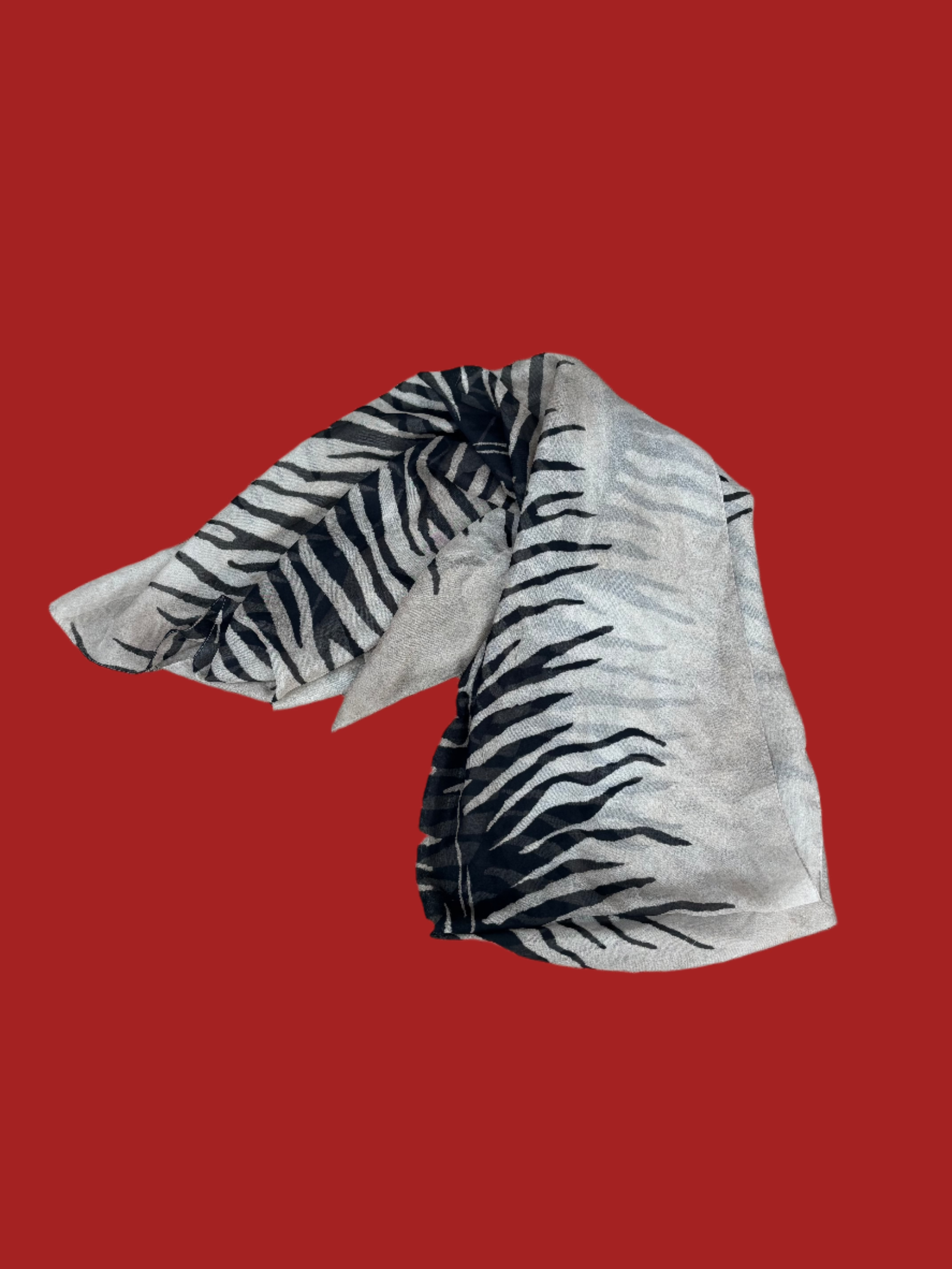 black tan  animal print scarf