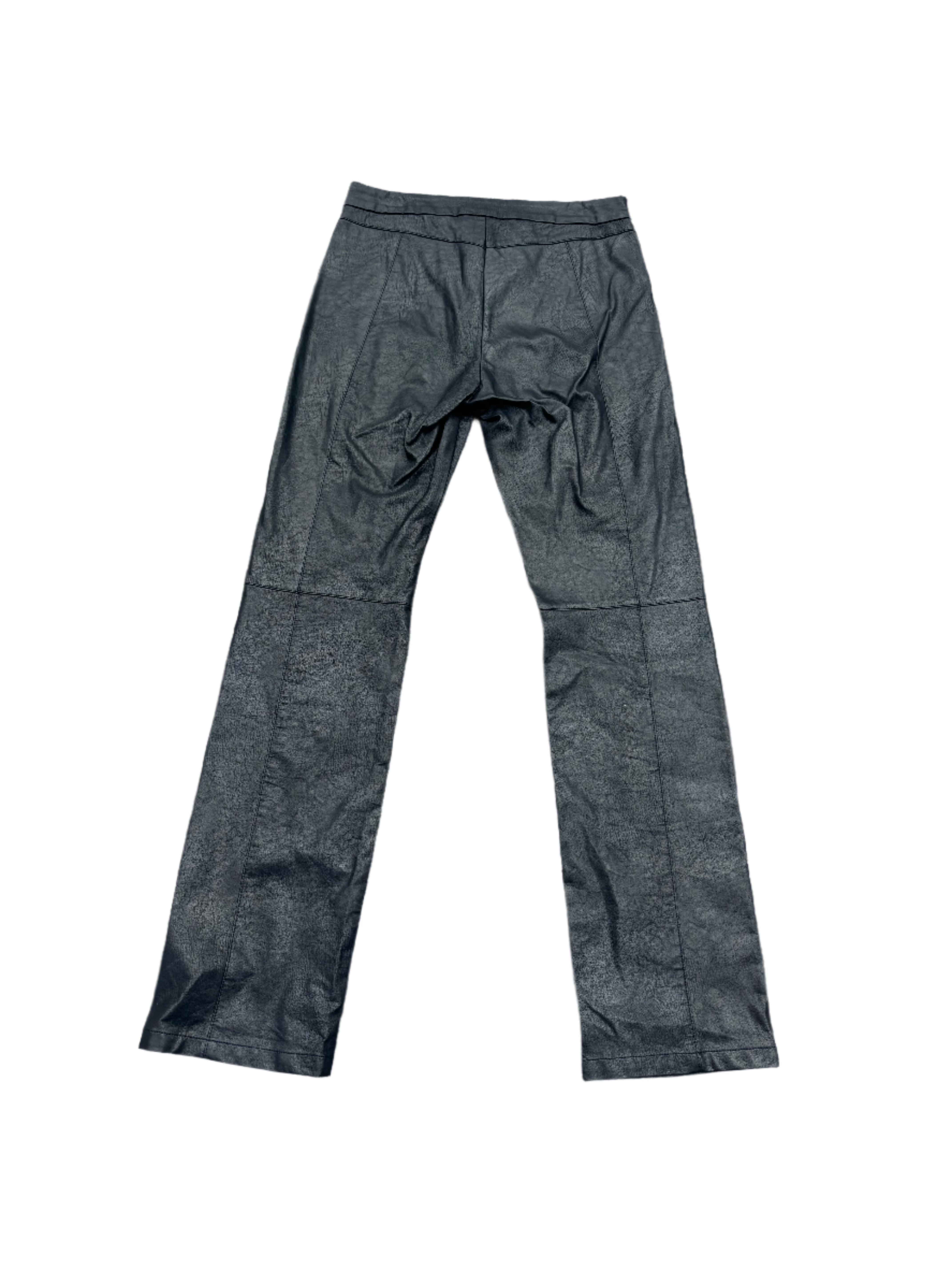 black i am gia leather pants, m