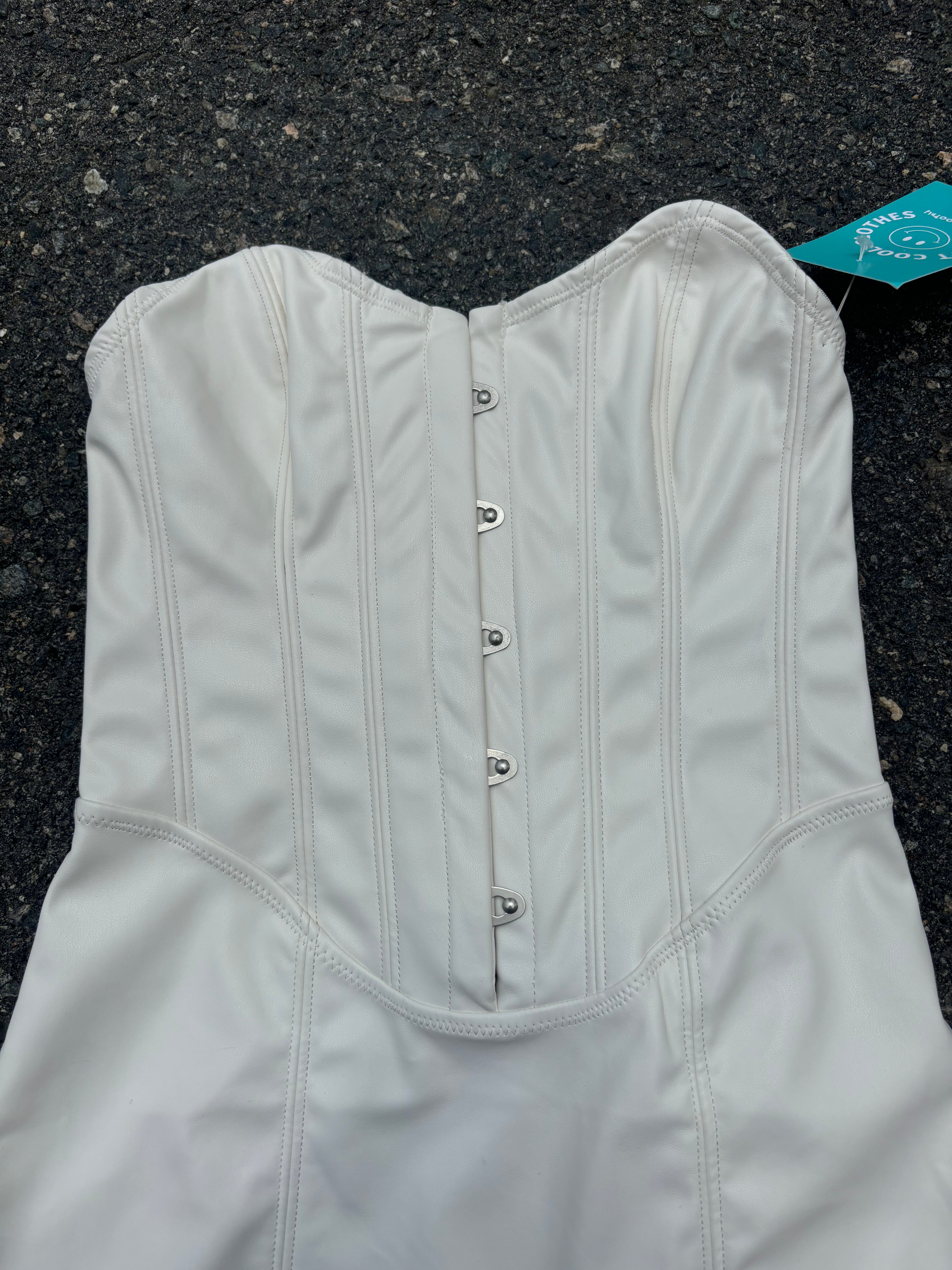white urban outfitters corset style dress, xs