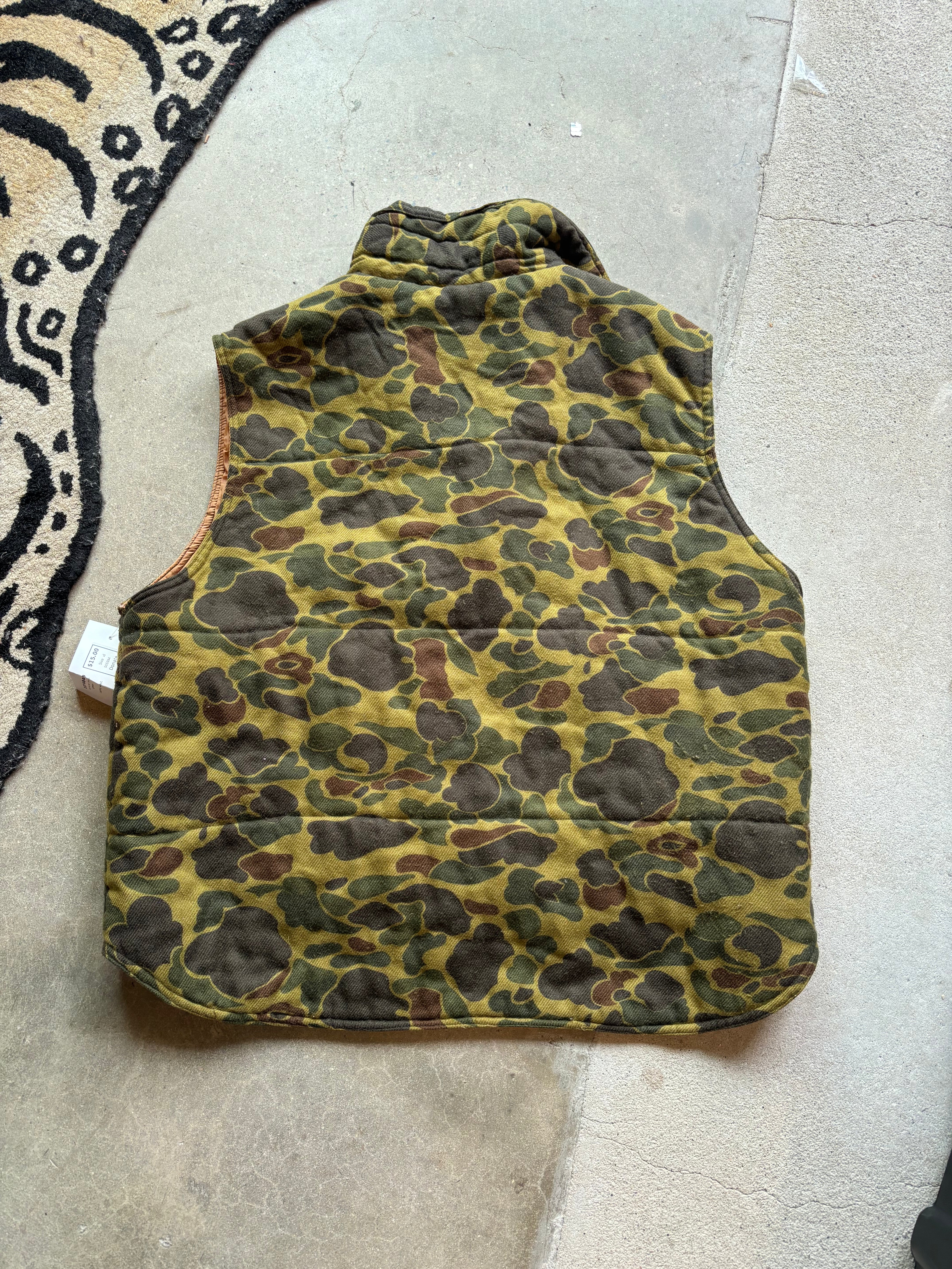 green sportsman choice camo vest, xl