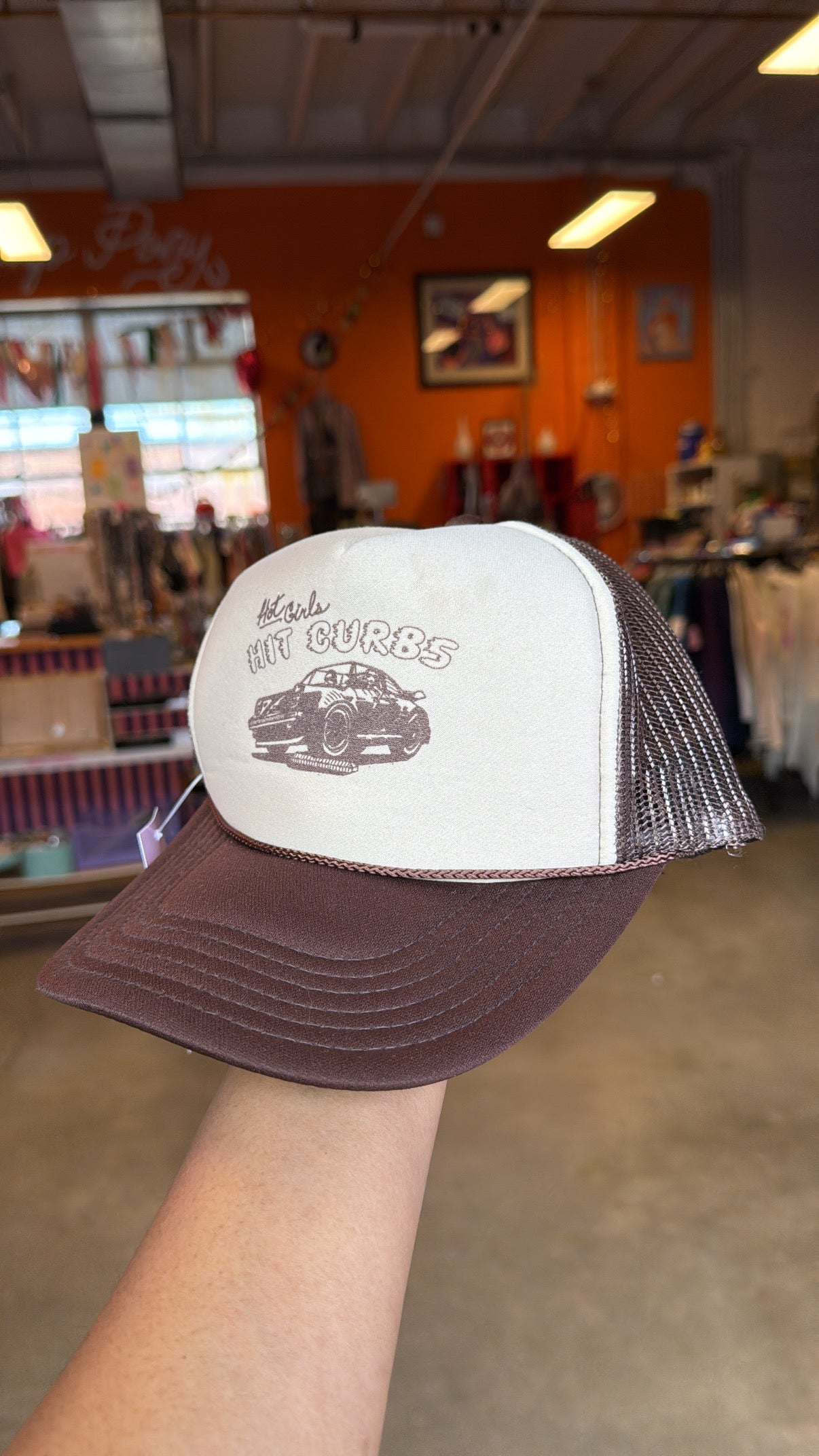 Brown  Hot girls trucker haats