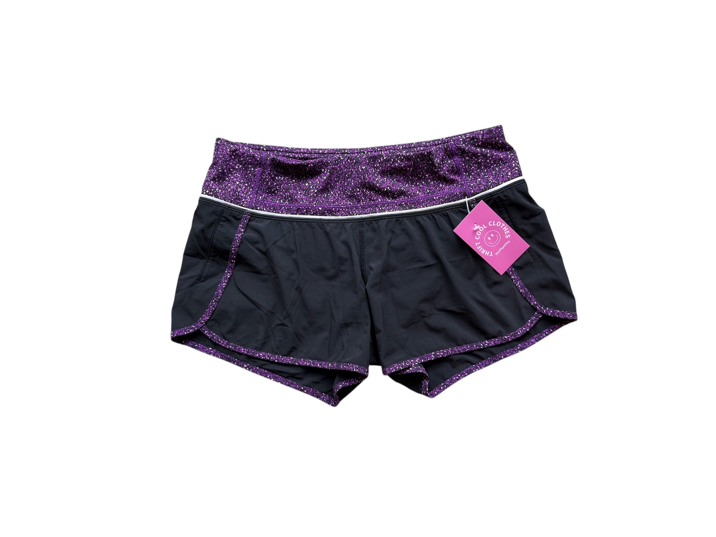 black purple lululemon Athletic shorts, 6