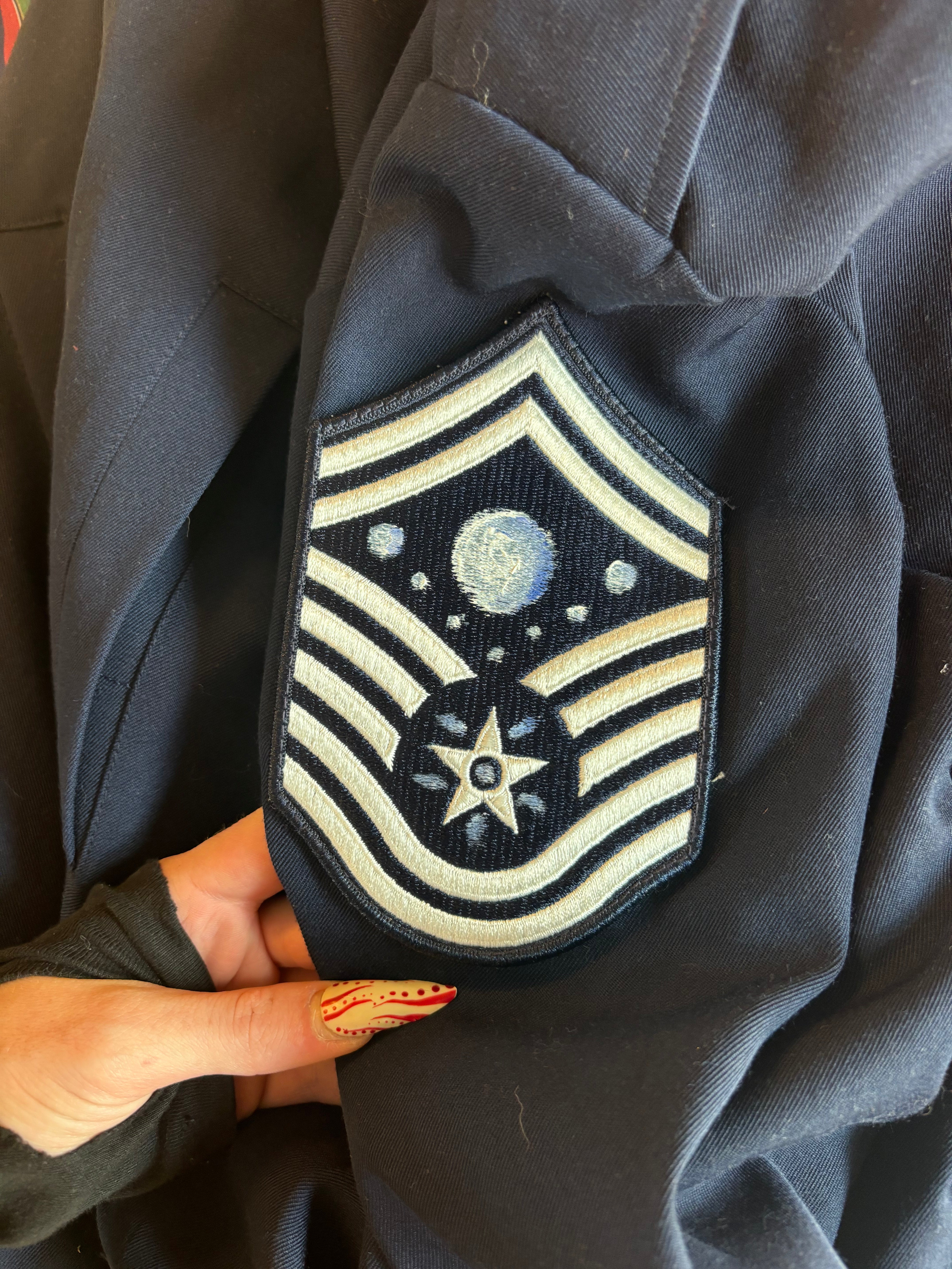 vtg navy wings jacket, 40s