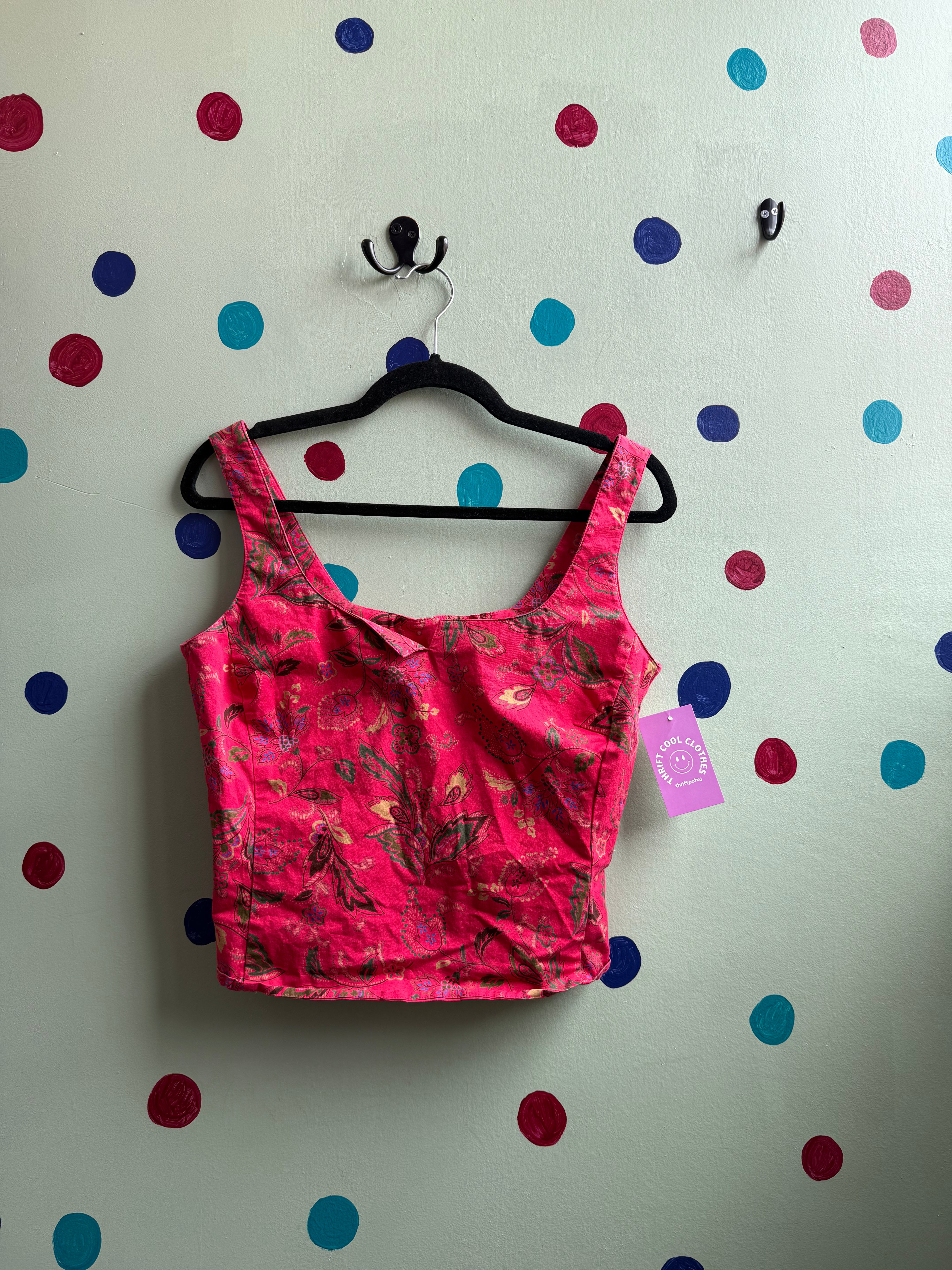 Red jones new york Floral paisley tank, 6