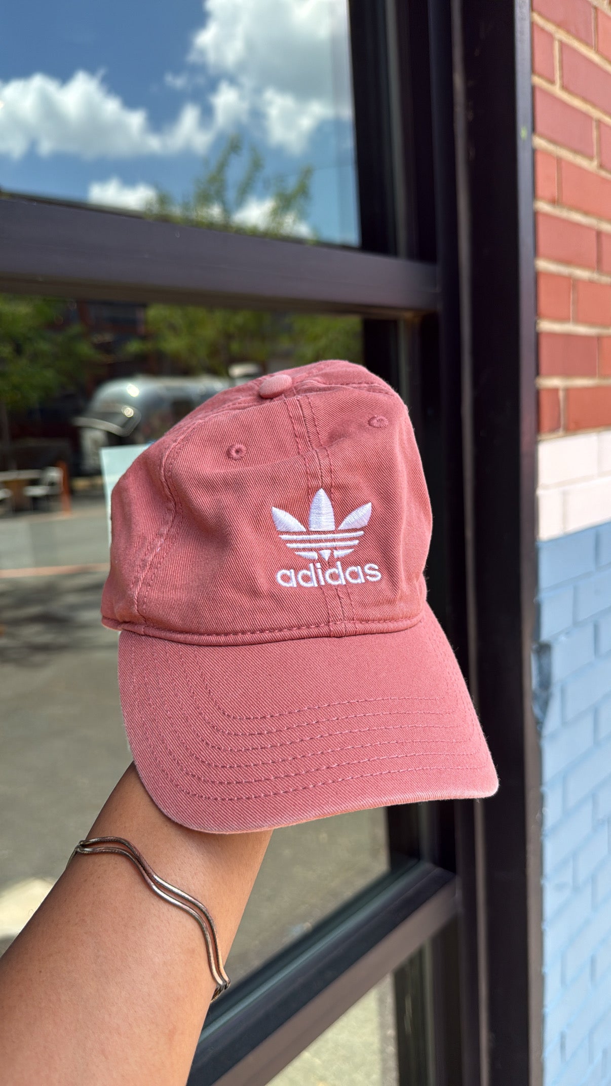 pink  Adidas ballcap