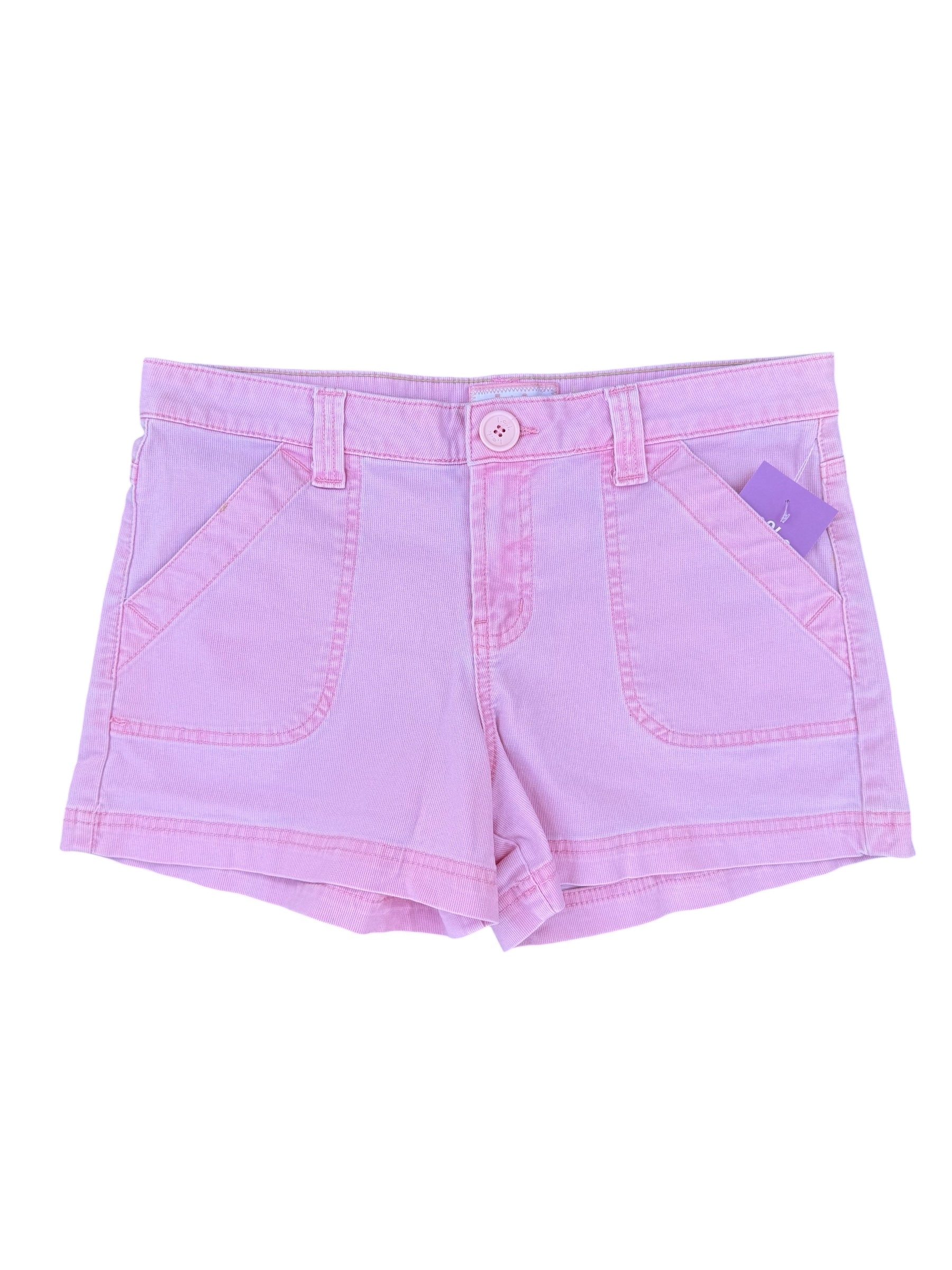 Pink Lei Lil shorts w buttons, 7