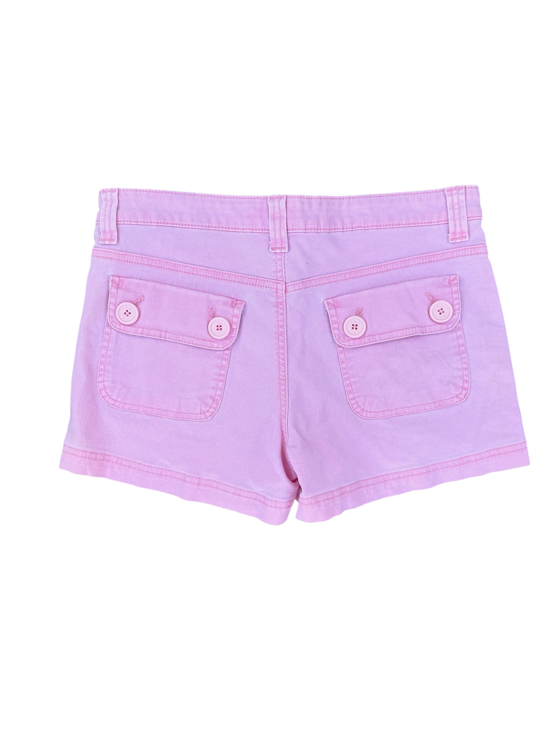 Pink Lei Lil shorts w buttons, 7