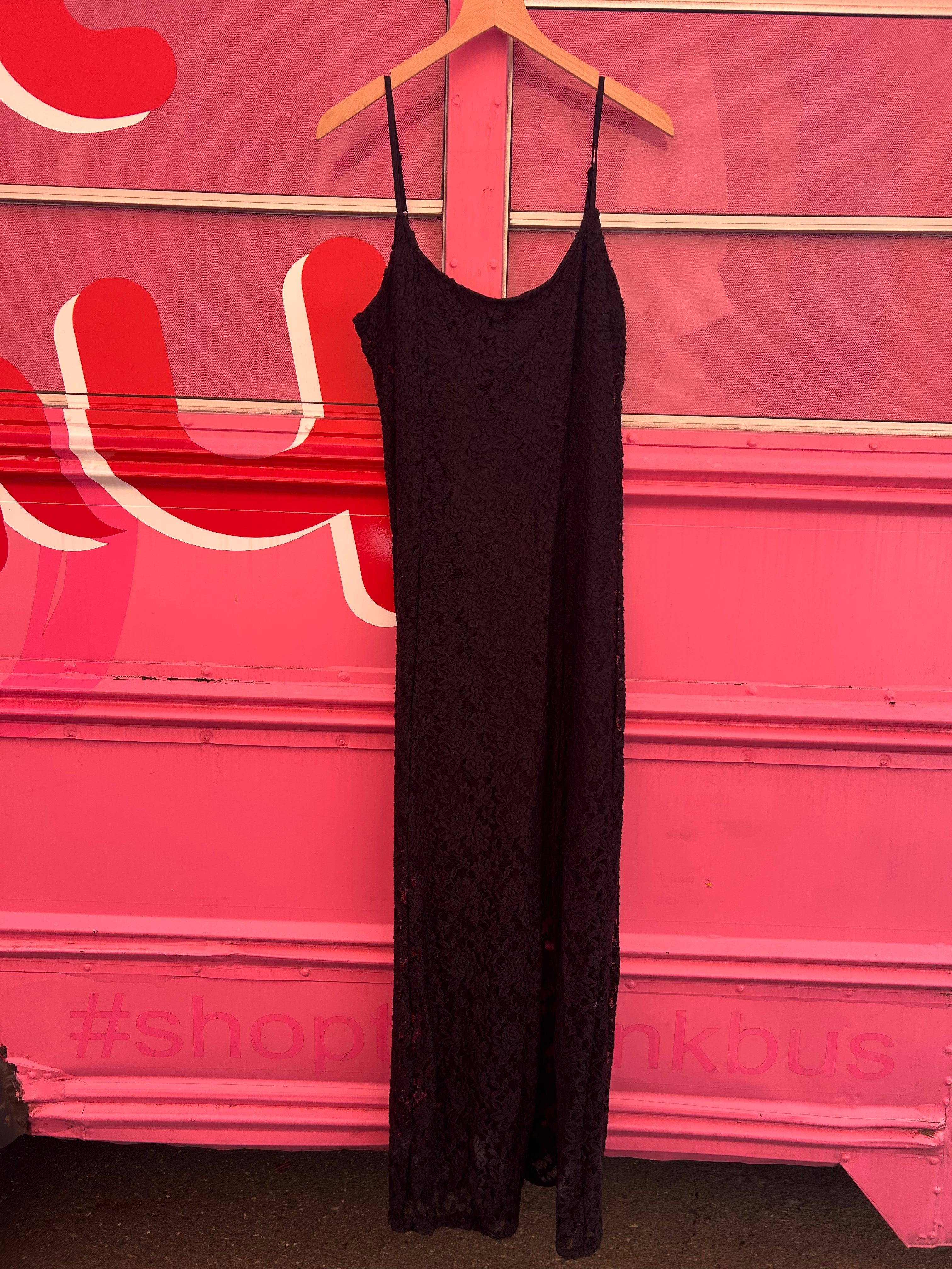 black aerie lace dress, 1x