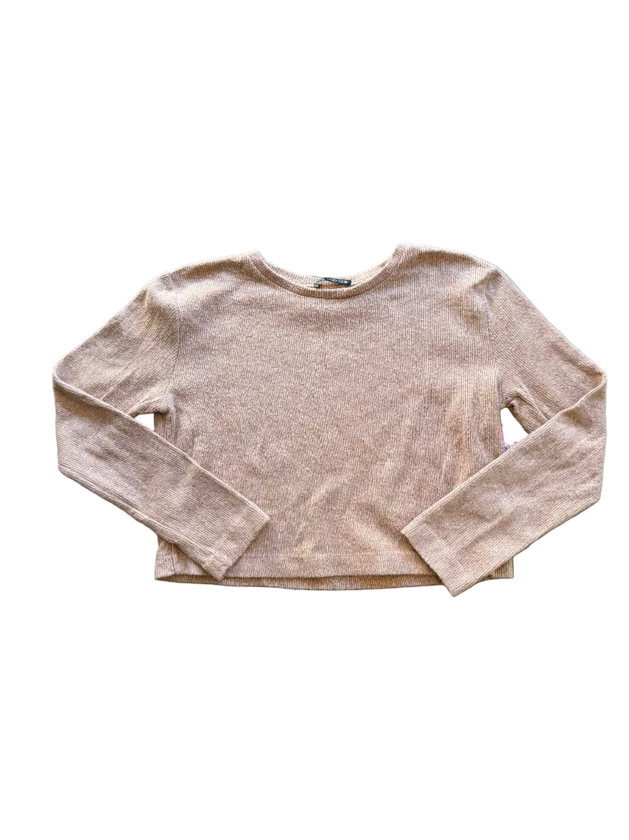 rust zara womens sweater, m
