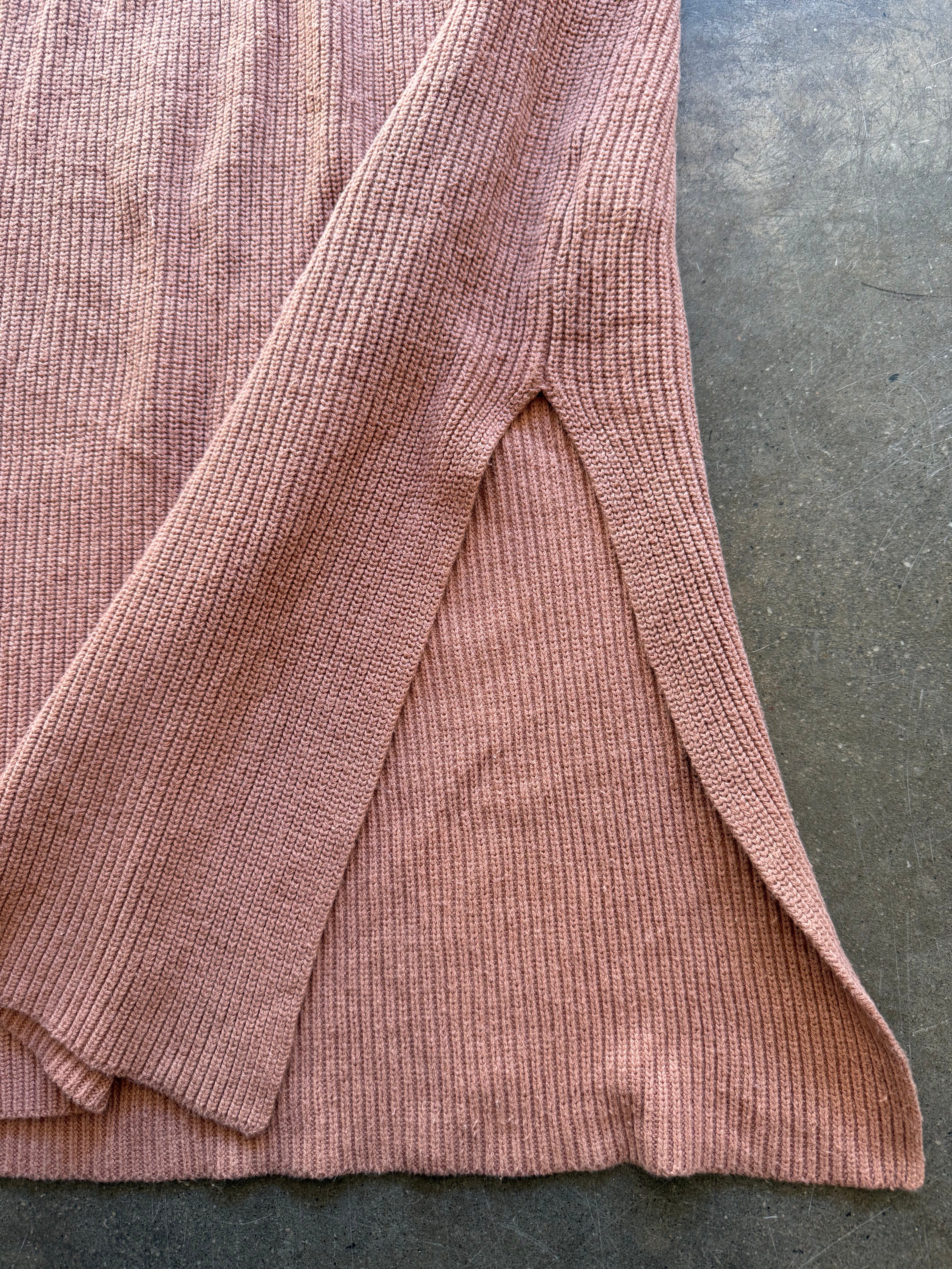 brown abercrombie knit maxi, L