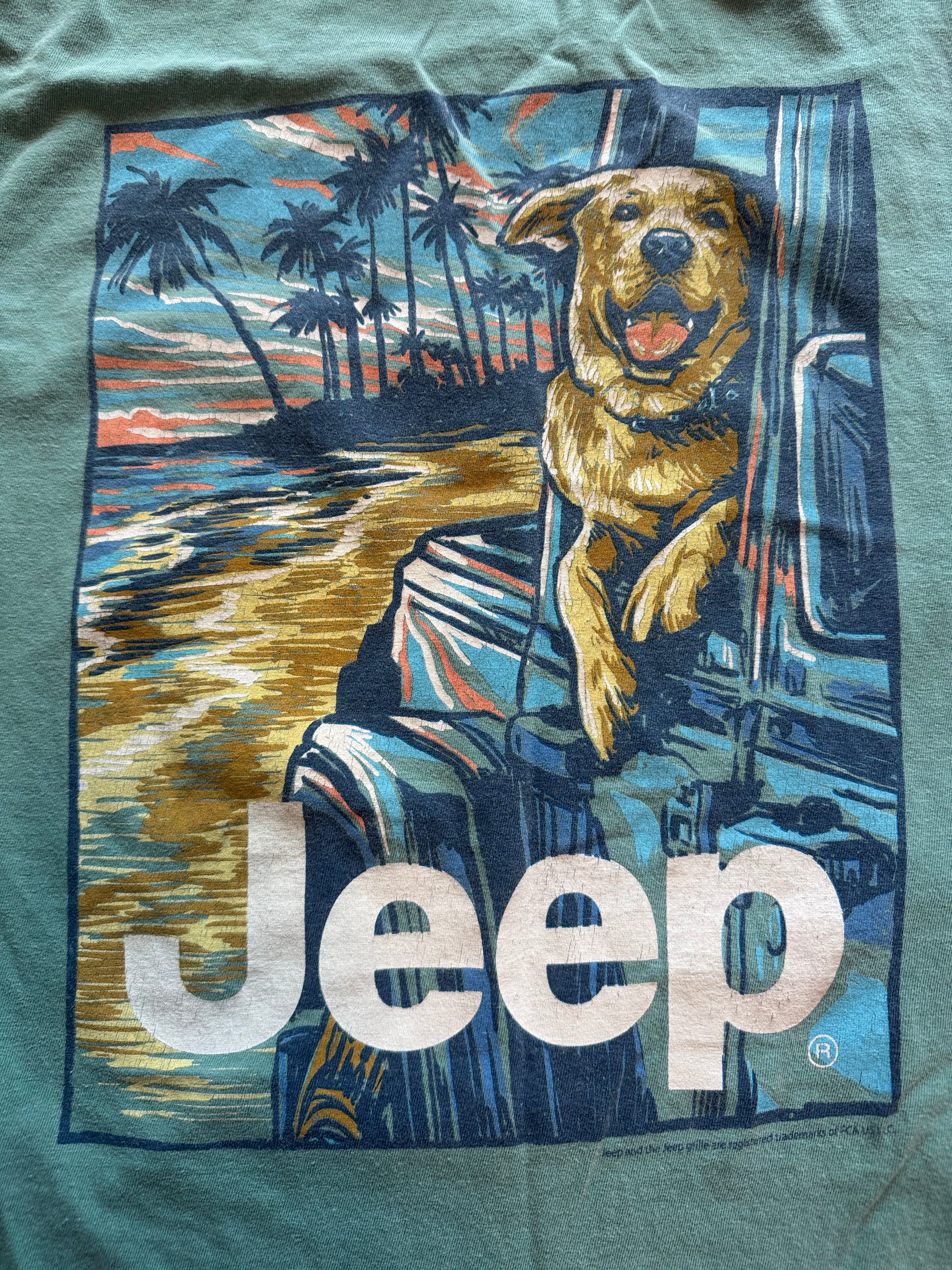 Mint green  Jeep Tee, M
