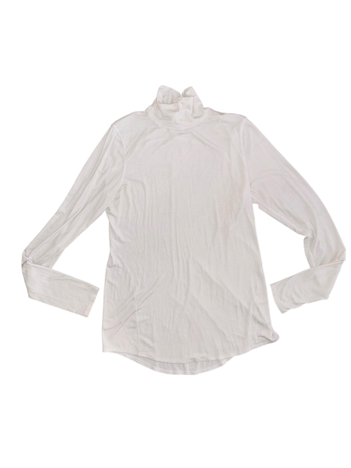 white lululemon ribbed turtleneck, xl