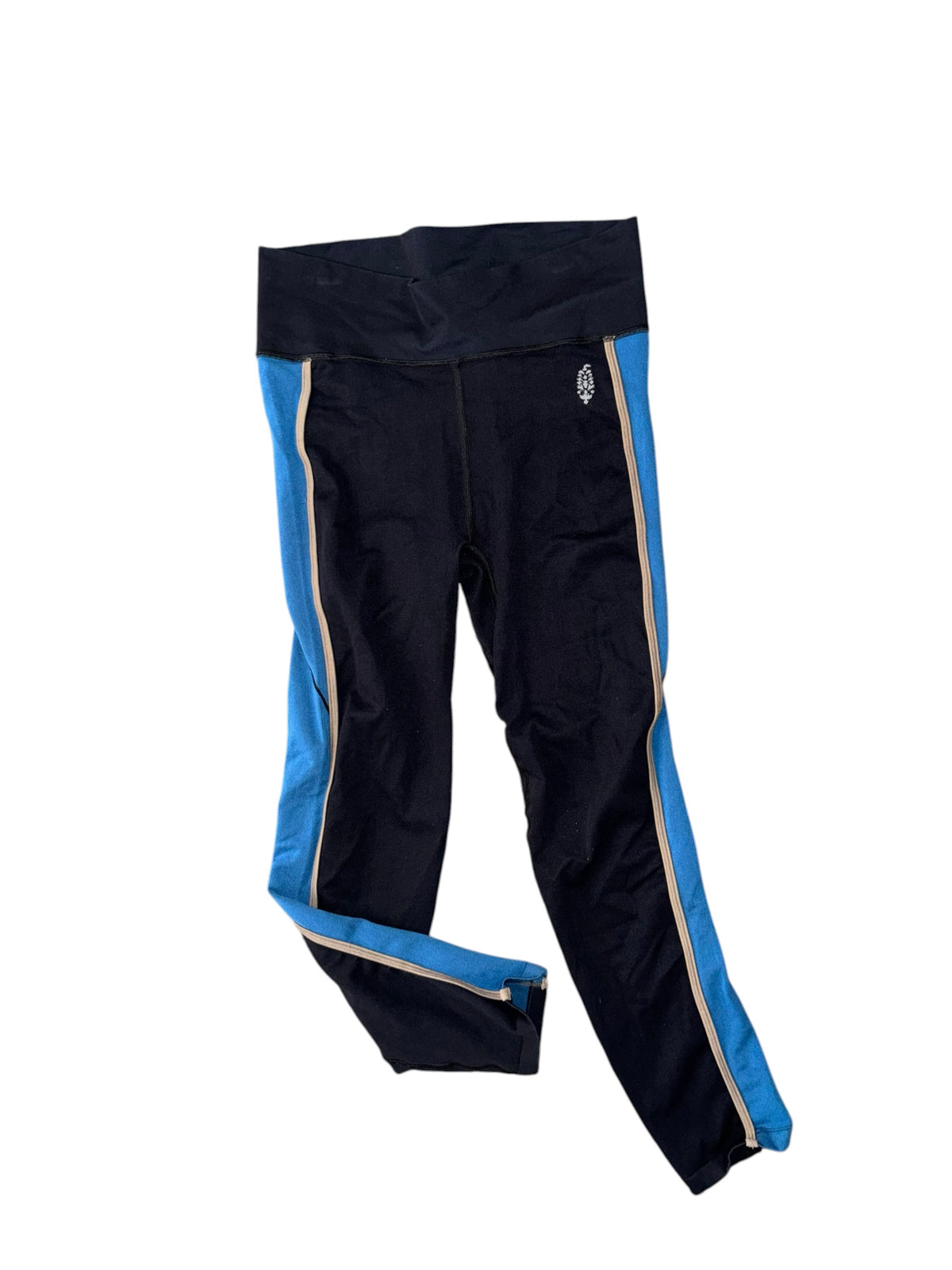 black blue free people leggings, m
