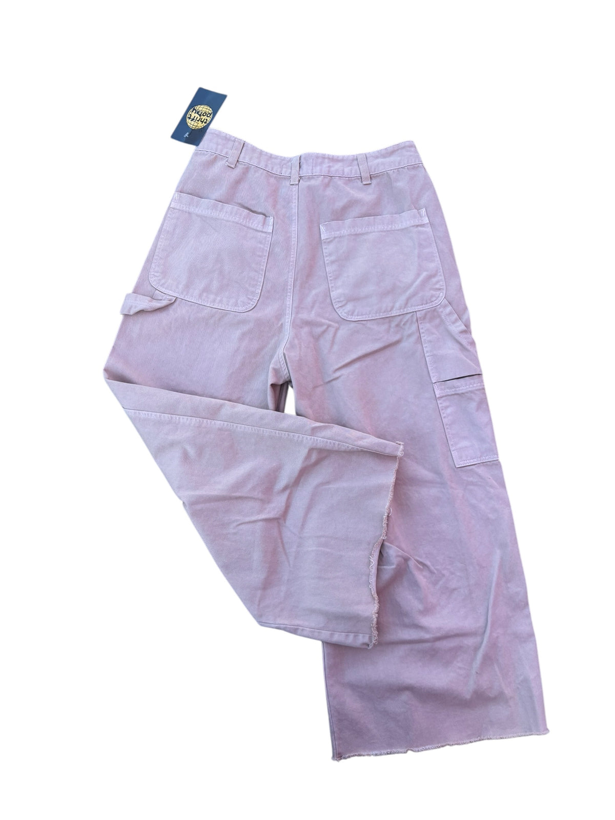 peach back beat rags carpenter pants, xs