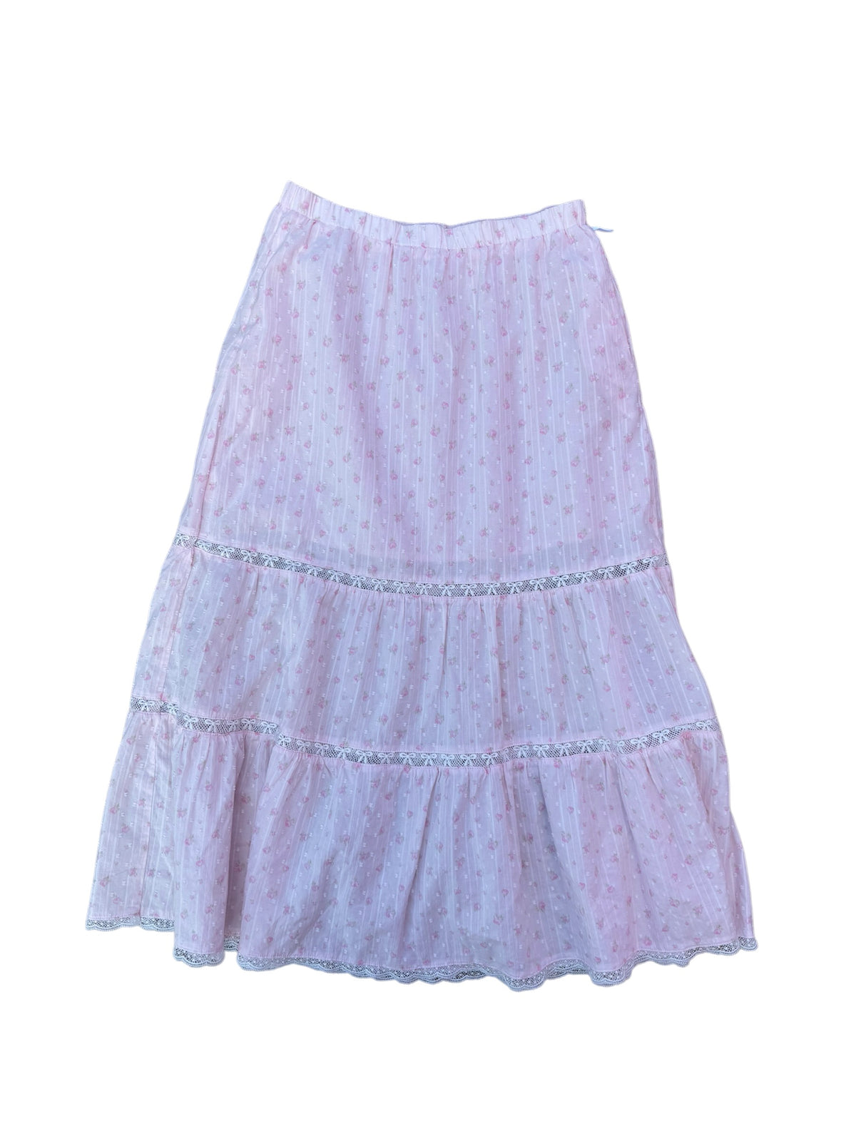 pink love shack fancy target NWT floral tiered midi skirt, 16