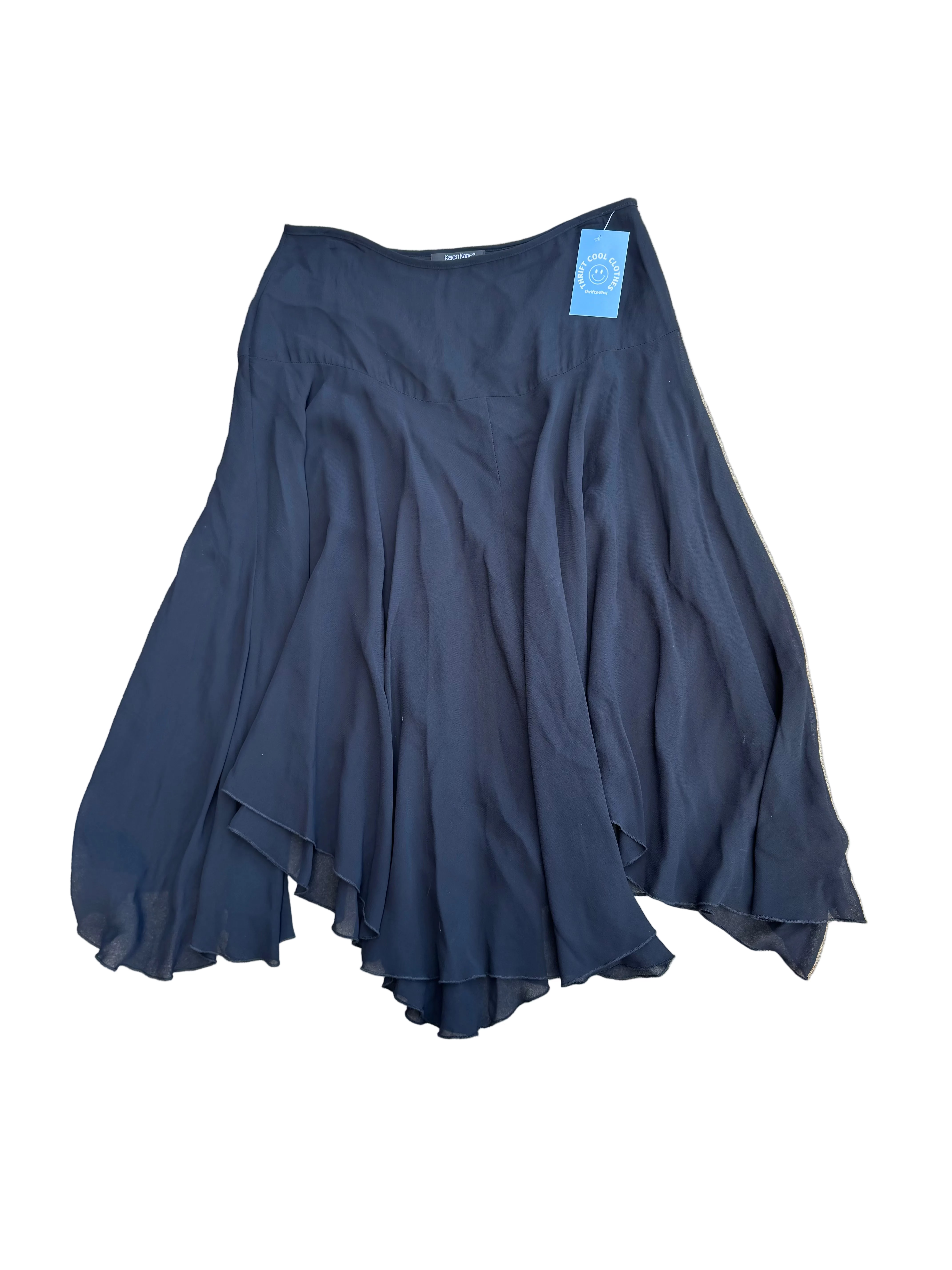 black karen kane vtg midi skirt, 10