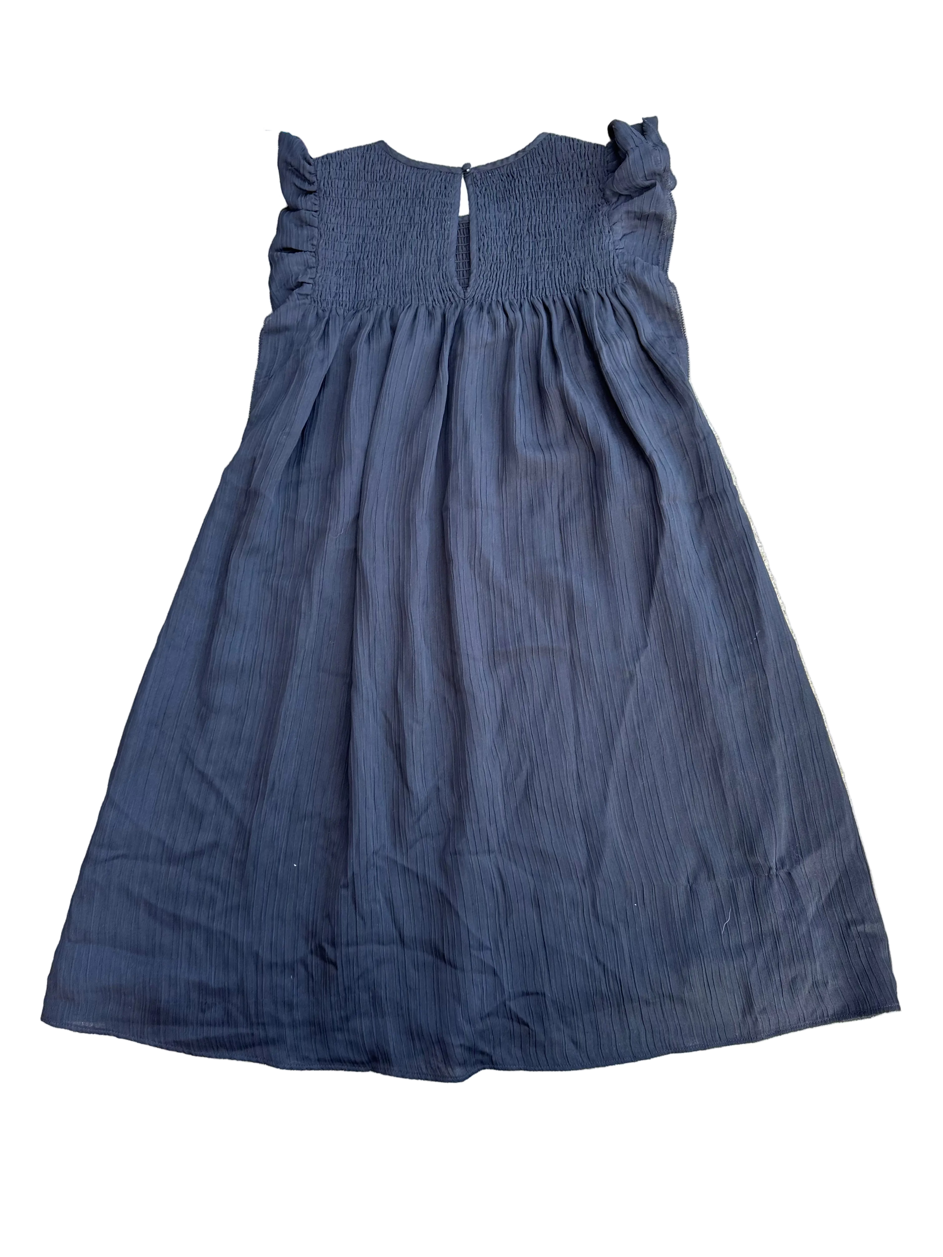 black banana republic smocked midi, s