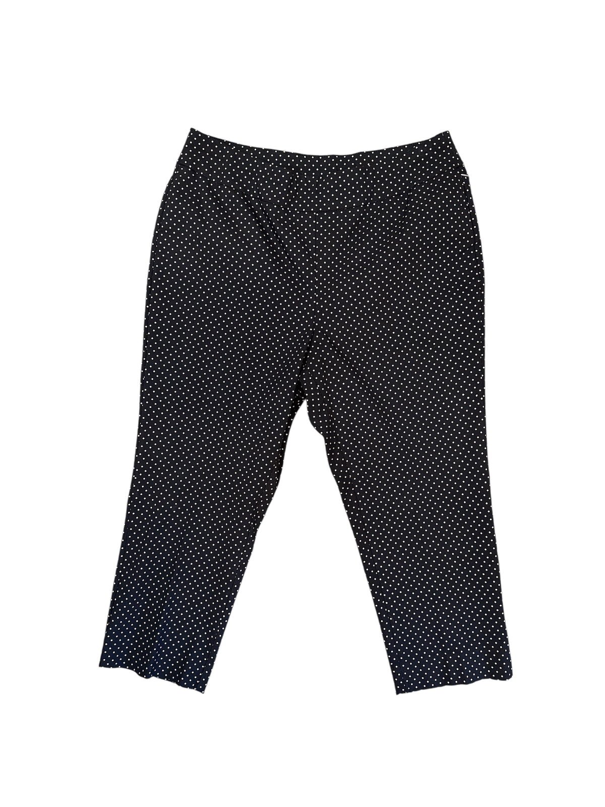 Black white Chicos Dotted cropped pants, 2 p