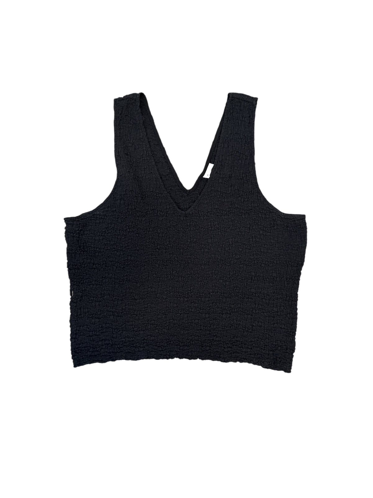 black a new day Scrunchy vneck tank, xxl