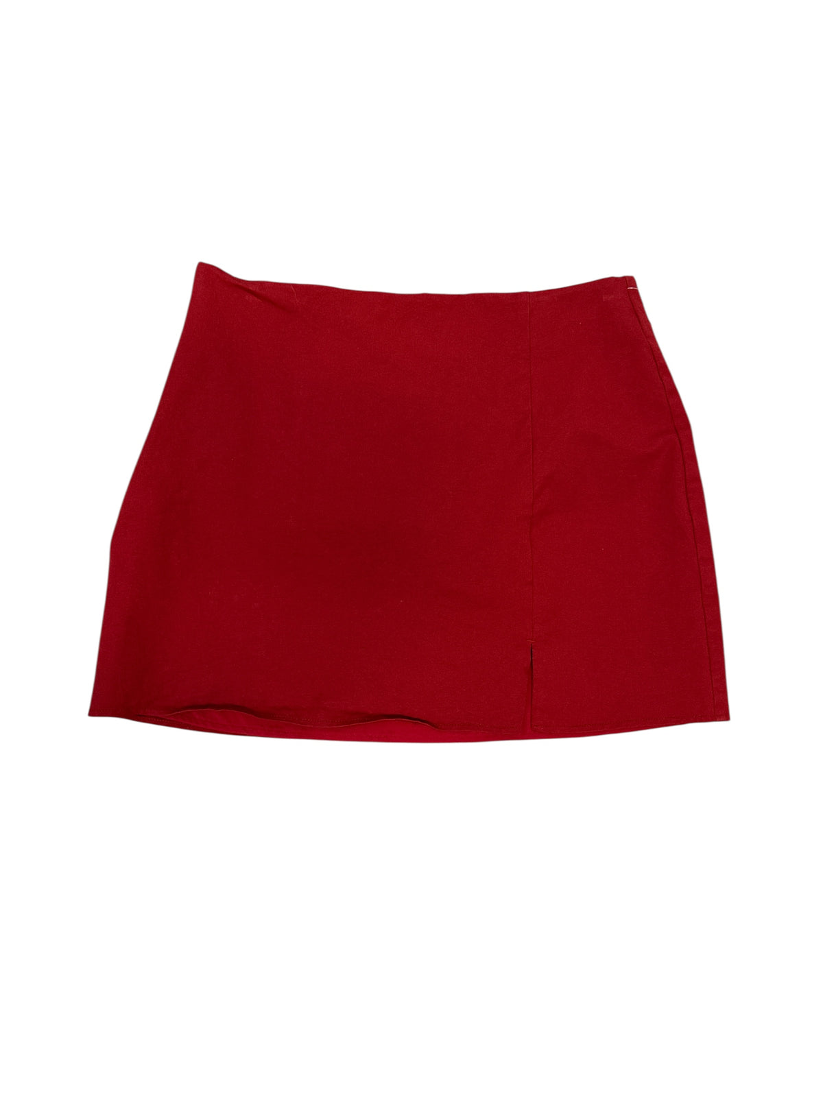 Red Old navy Mini skirt w slit, L