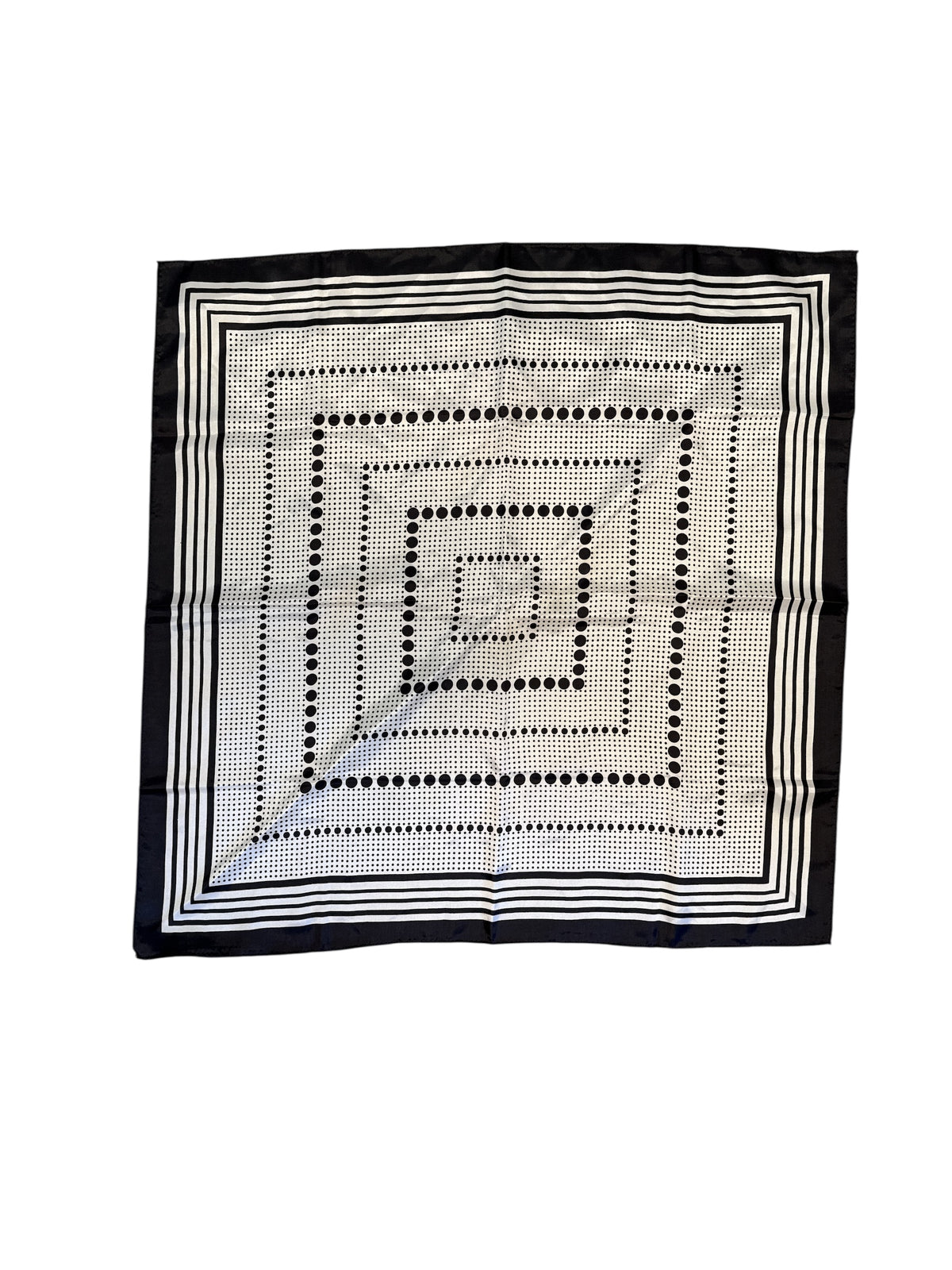 black white  stripe scarf