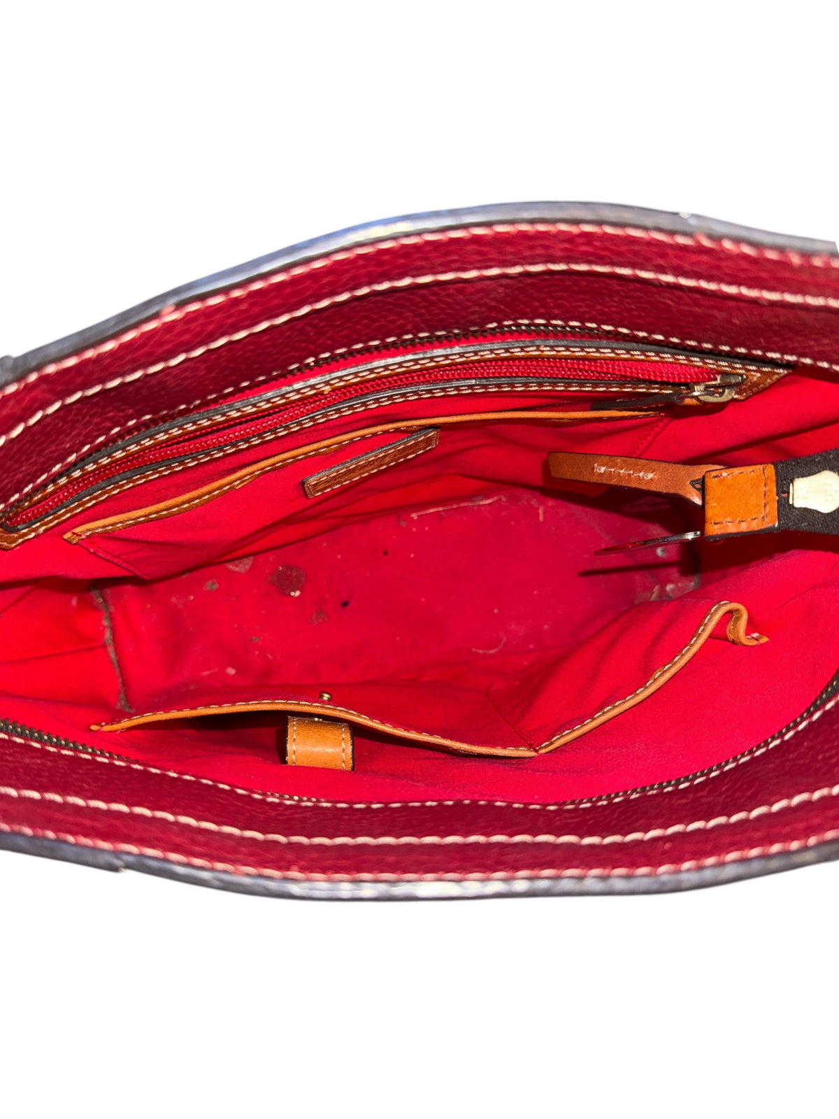 red dooney & bourke leather handbag