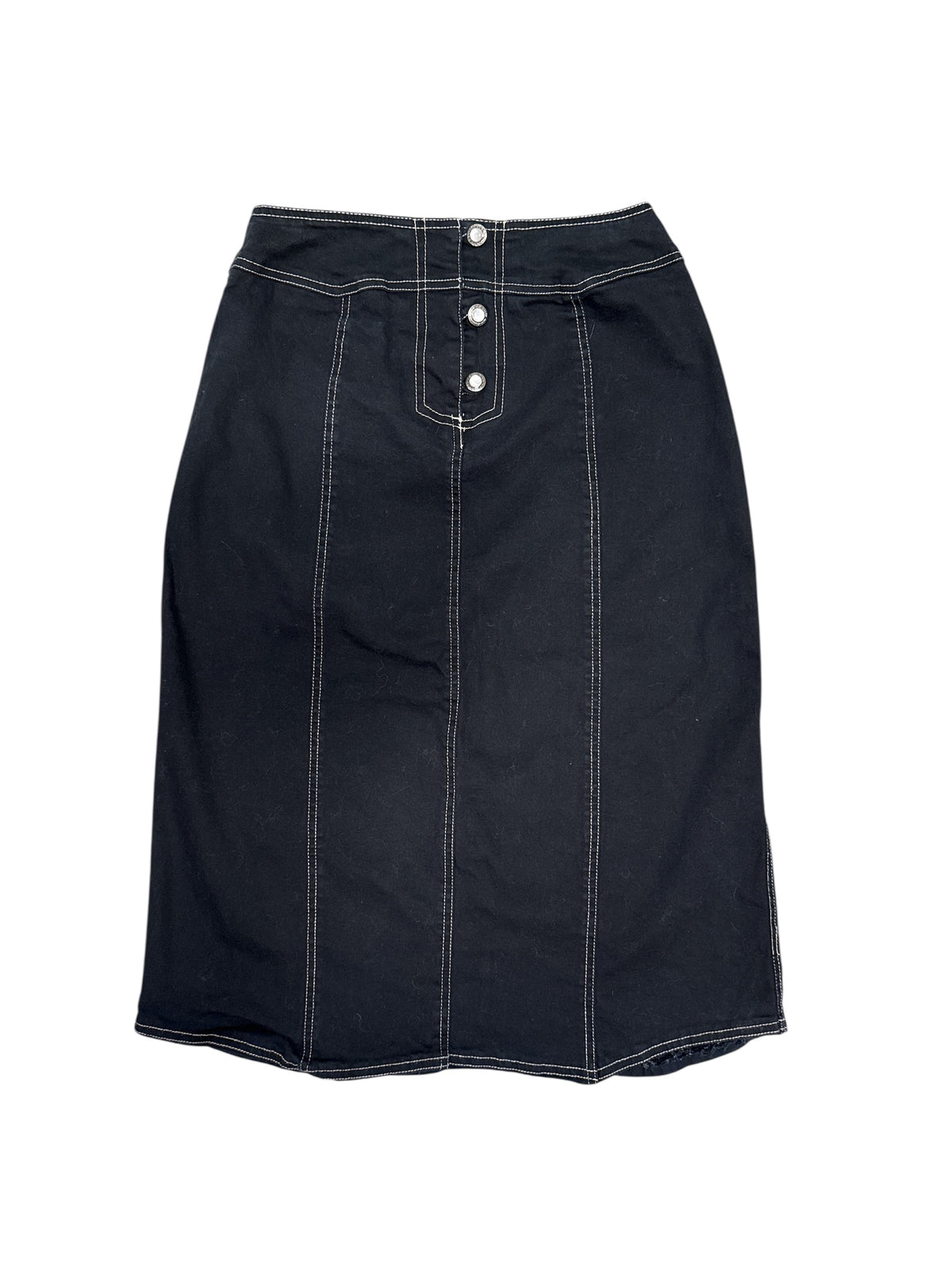black denim & co vtg long midi skirt, 8