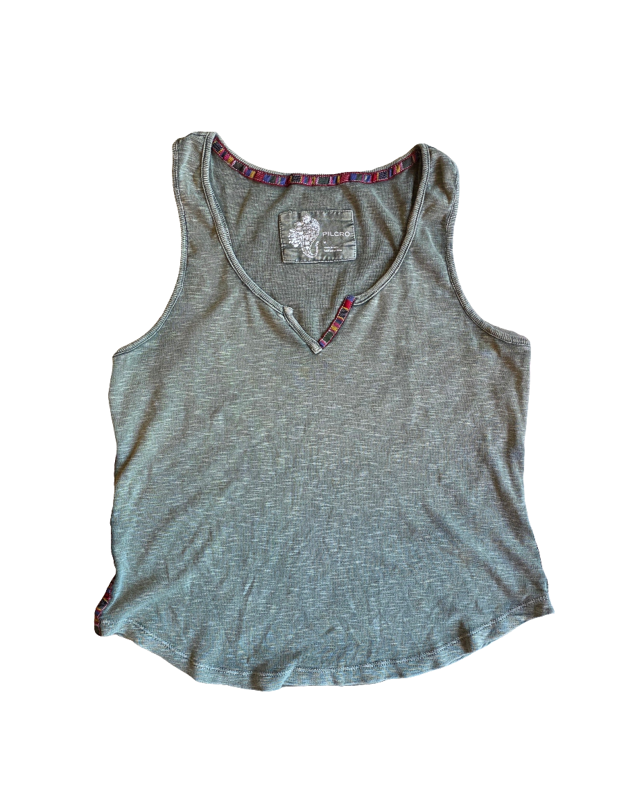 Green Pilcro Tank, M