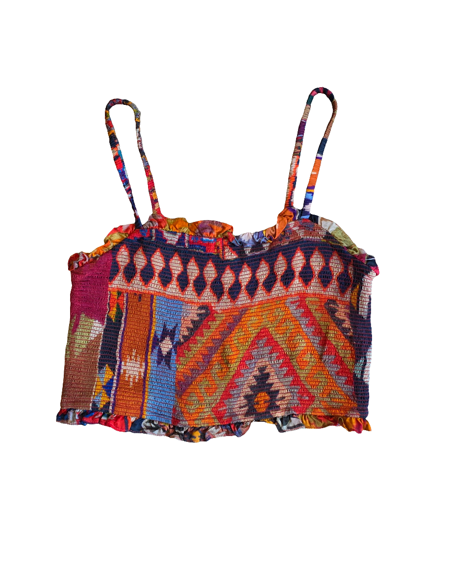 orange blue ranna gill abstract ruch tank, mp
